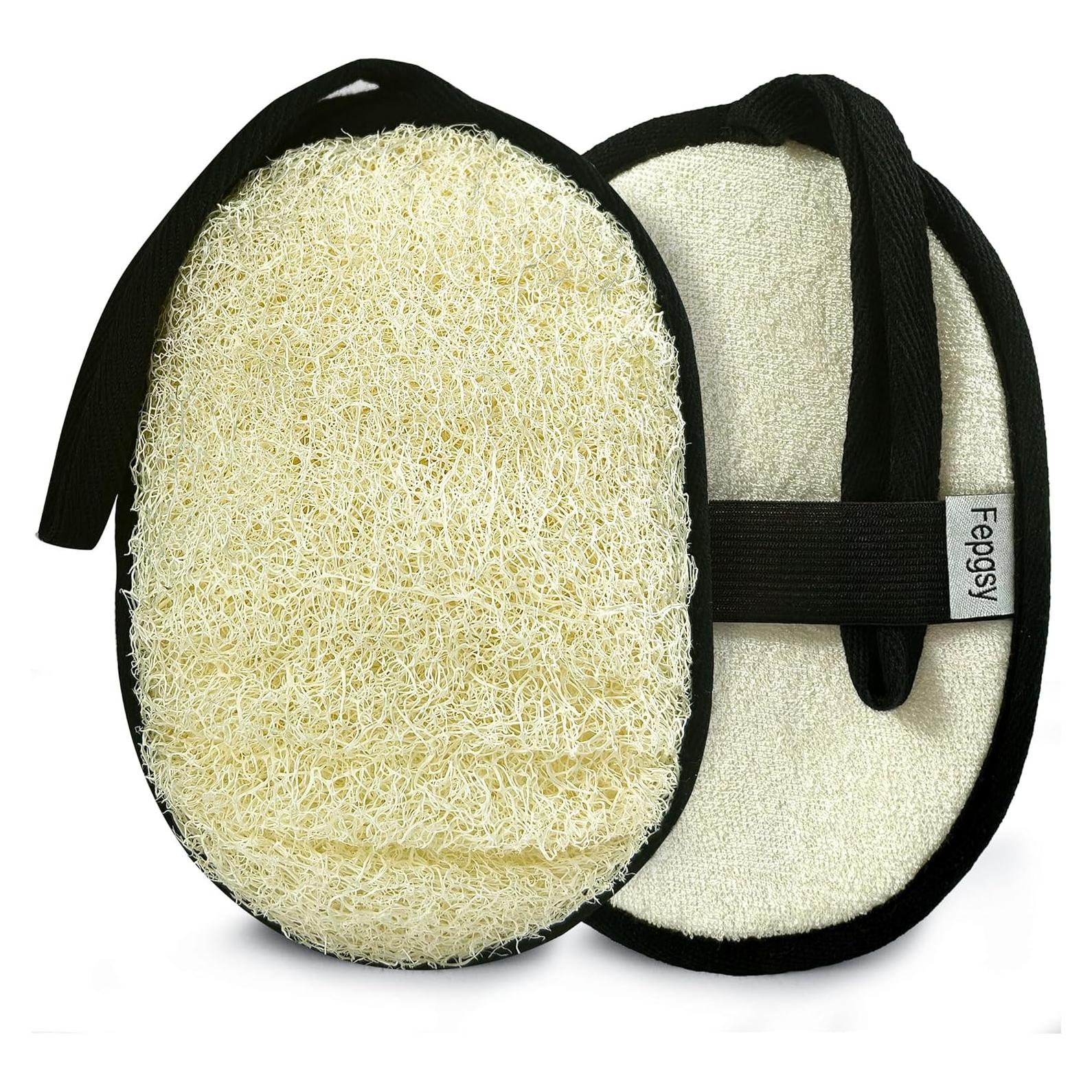 Esponja de Lufa Natural Fepgsy - Grande 17.8cm x 13cm - Exfoliante