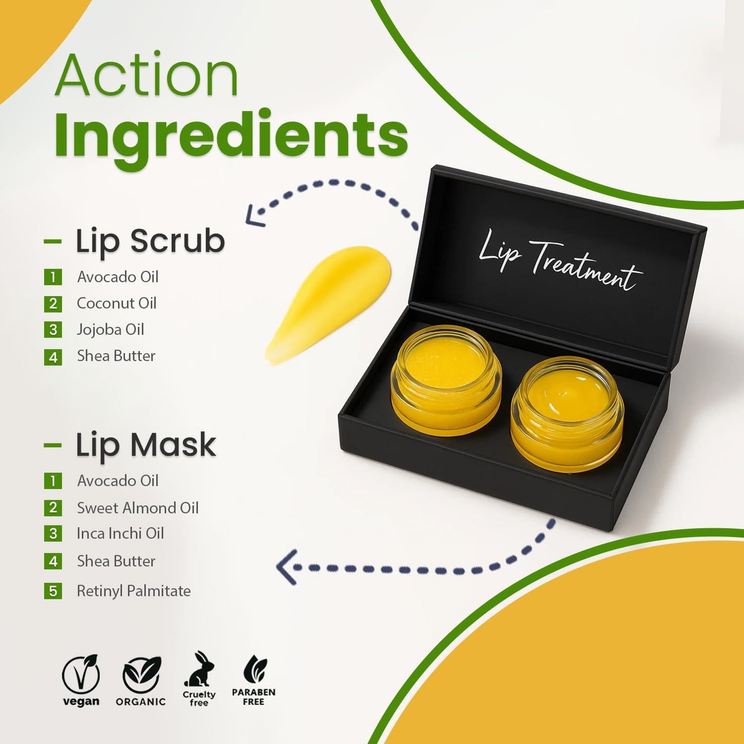 Dúo Labial Hidratante y Exfoliante Nuzilicious - Mango