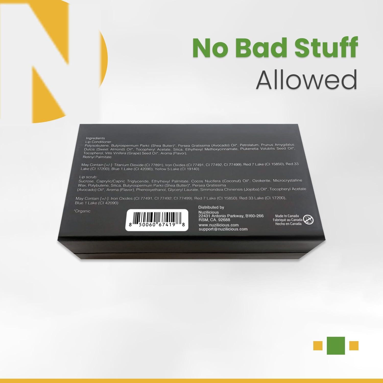 Dúo Labial Hidratante y Exfoliante Nuzilicious - Mango