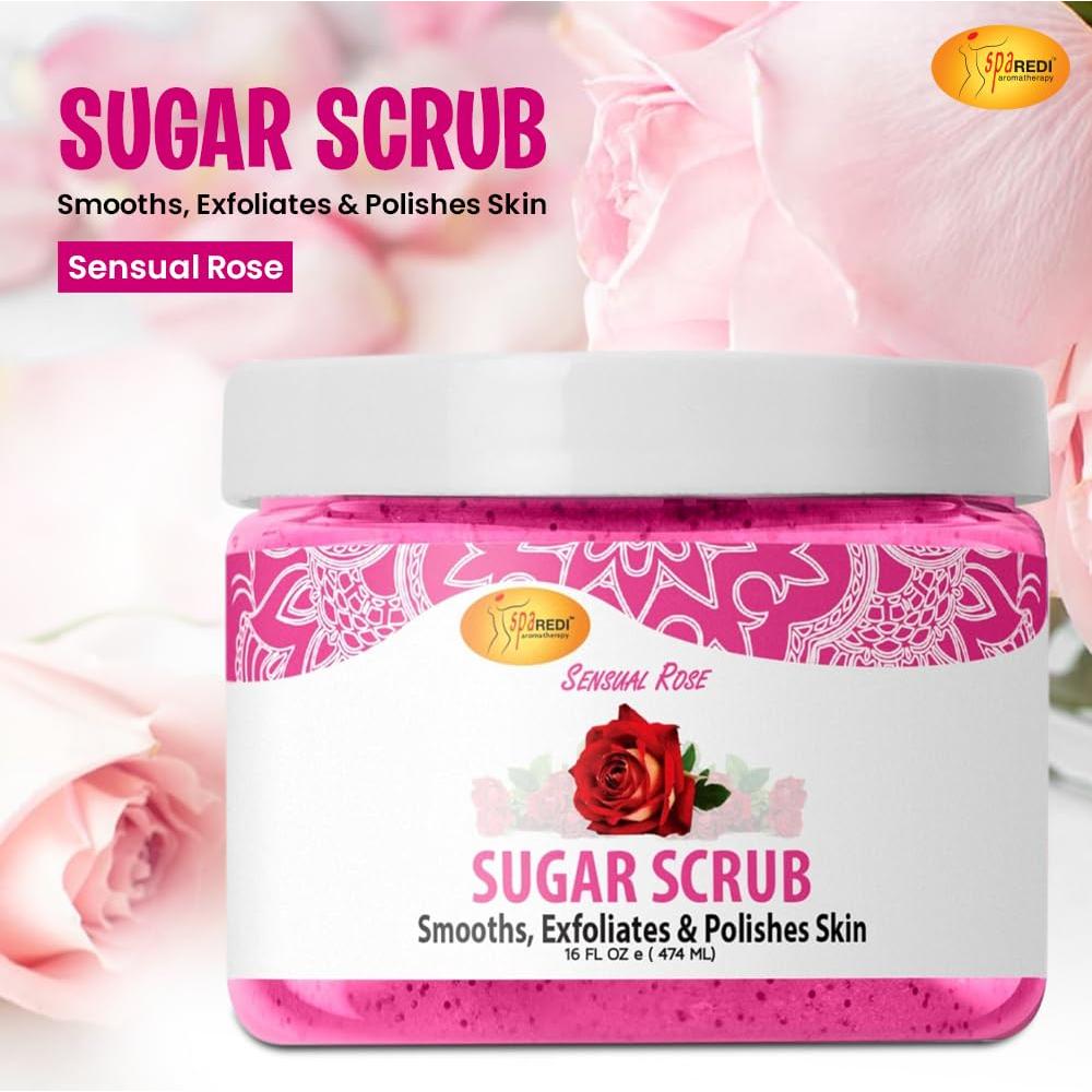 Exfoliante Corporal SPA REDI Azúcar Rosa Sensual 453 g