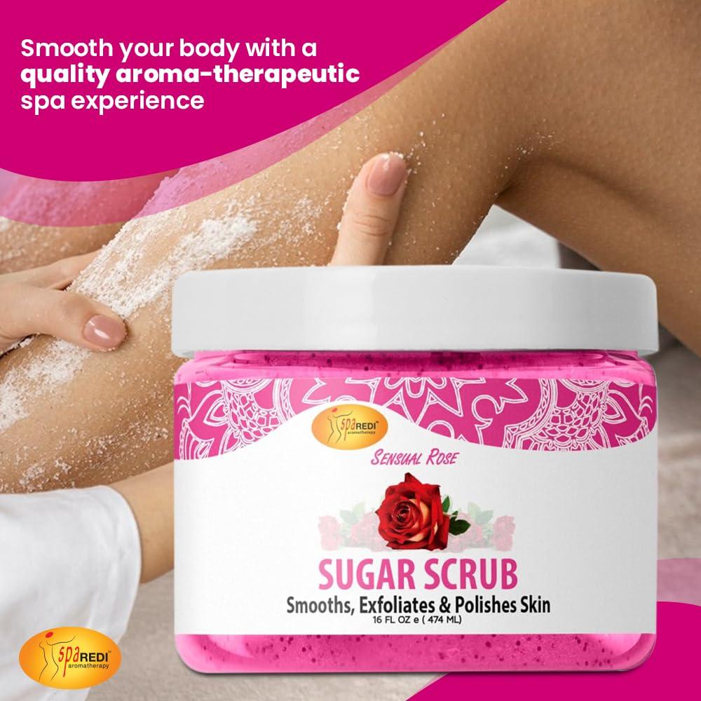 Exfoliante Corporal SPA REDI Azúcar Rosa Sensual 453 g