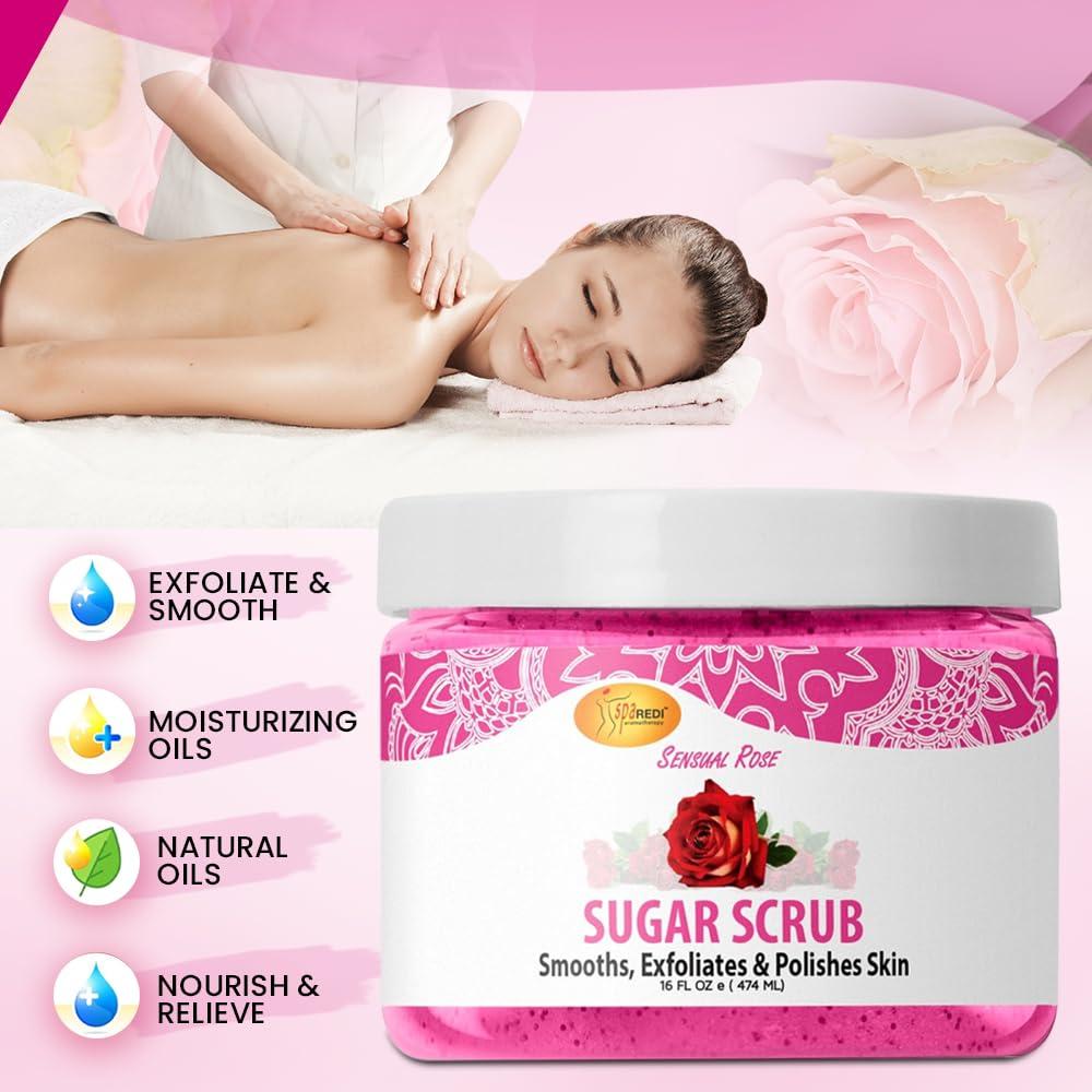 Exfoliante Corporal SPA REDI Azúcar Rosa Sensual 453 g