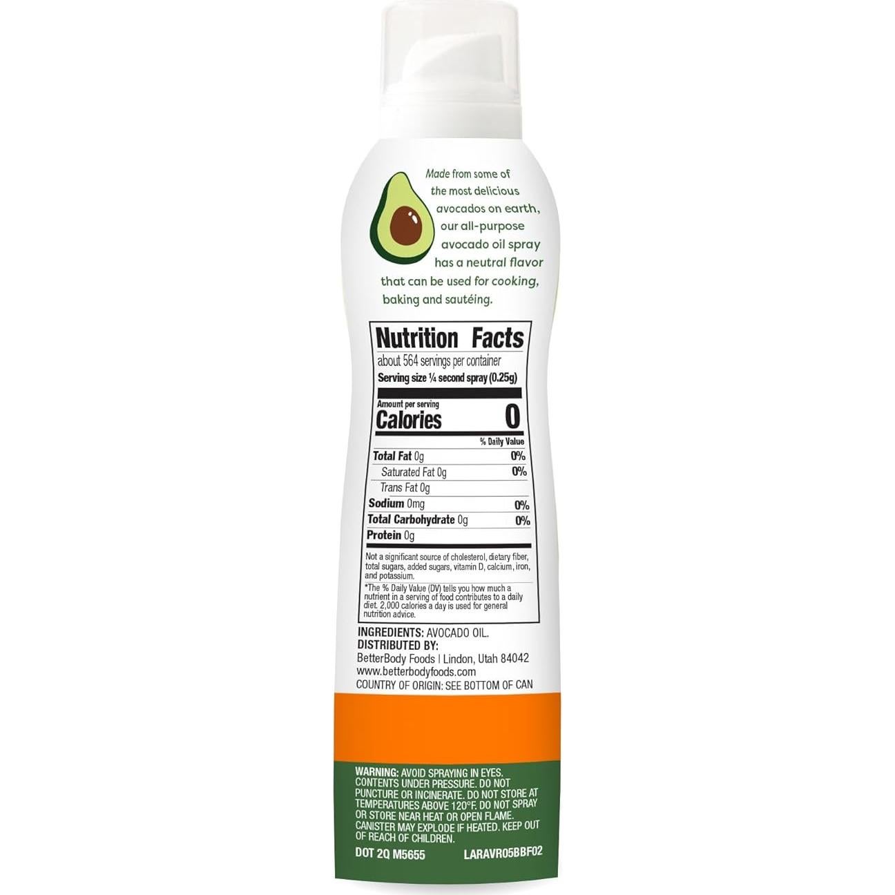 Spray de Aceite de Aguacate MejorCuerpo 148 ml Sin Aditivos