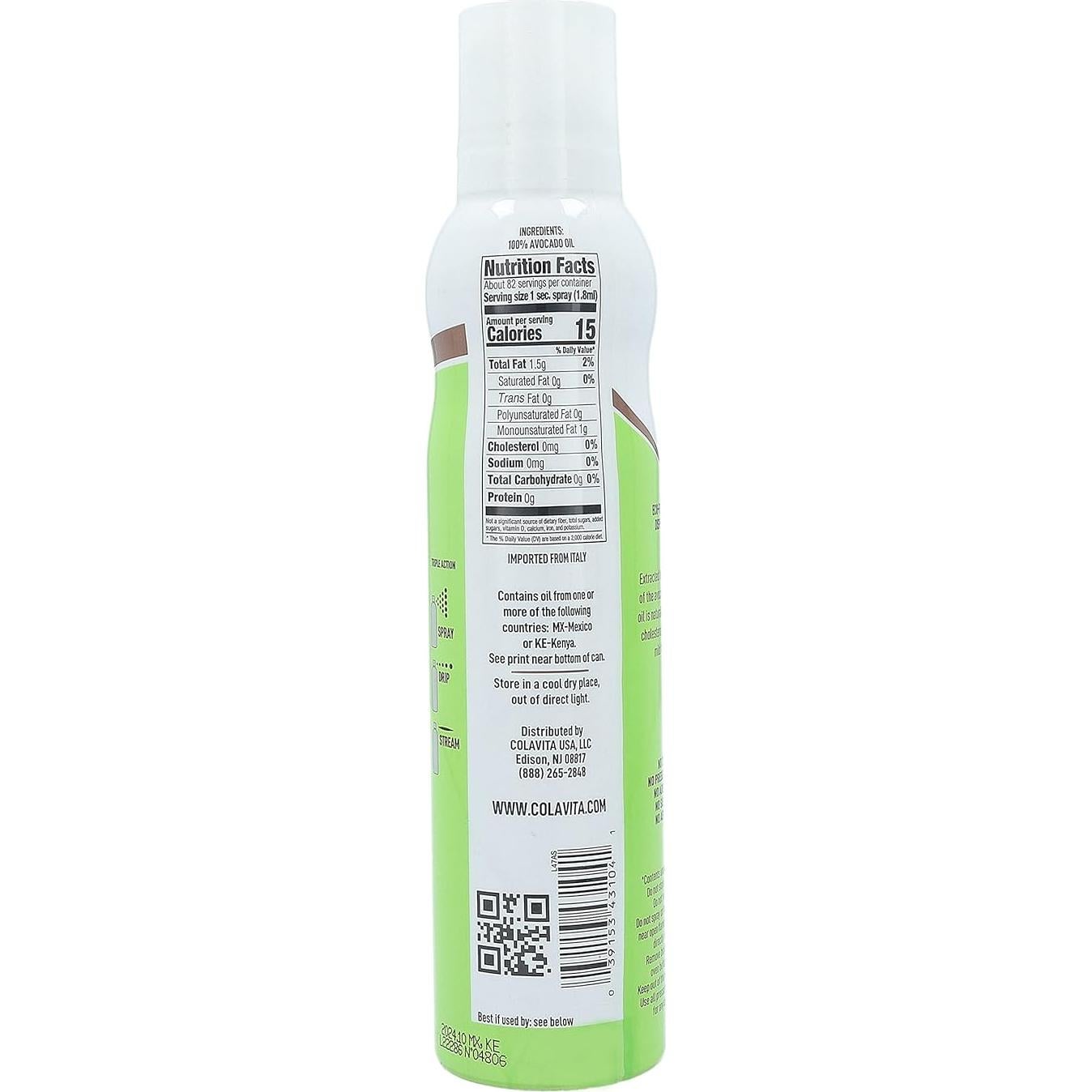 Spray de Aceite de Aguacate Colavita 148ml Sin Conservantes