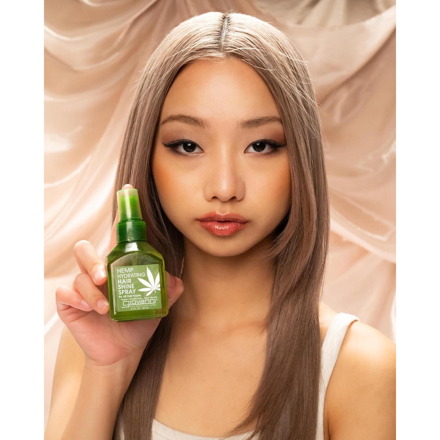 Spray Brillante Hidratante GIOVANNI para Cabello de Cáñamo 127.6 ml