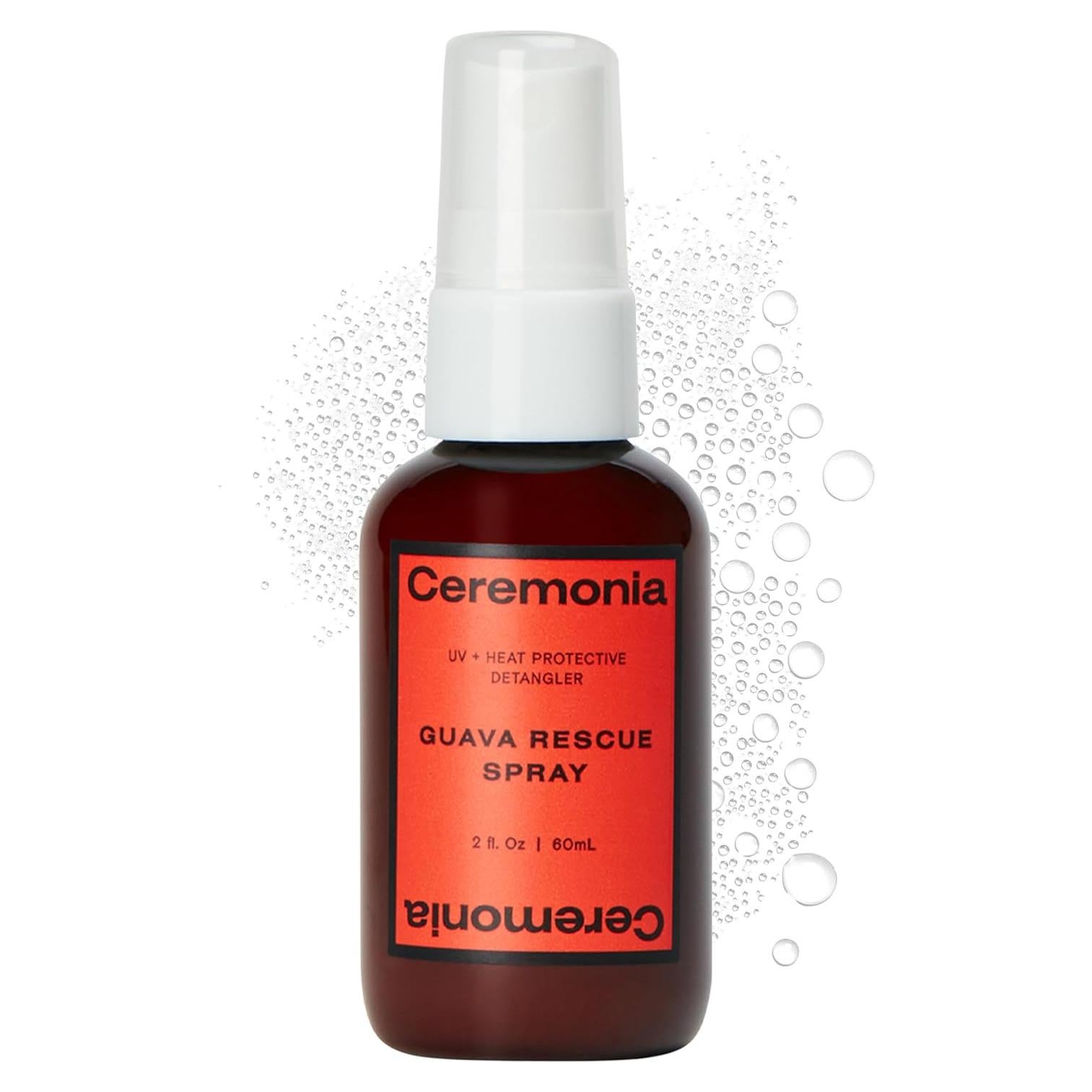 Spray Desenredante Ceremonia Guayaba 50 ml Protección UV y Térmica