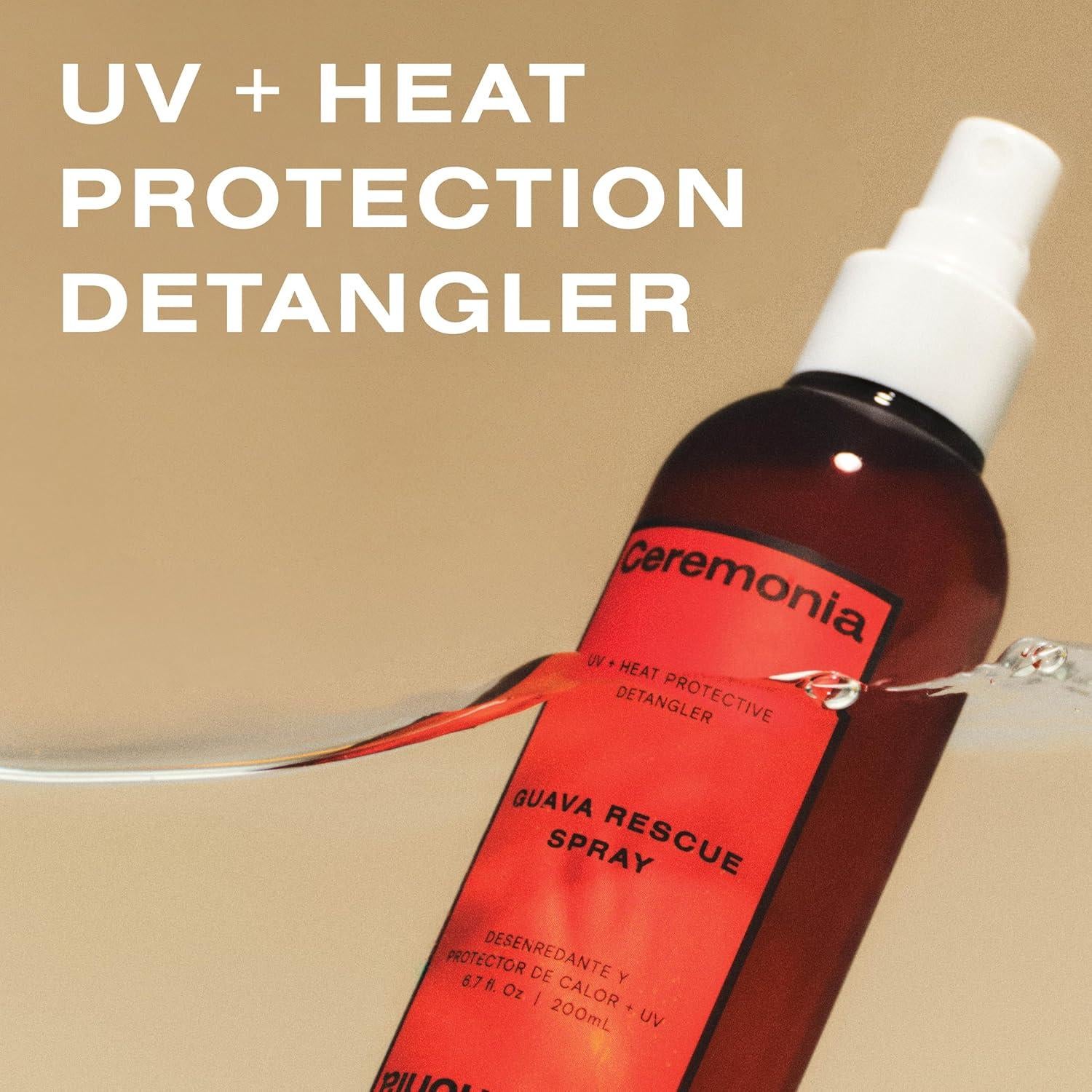 Spray Desenredante Ceremonia Guayaba 50 ml Protección UV y Térmica