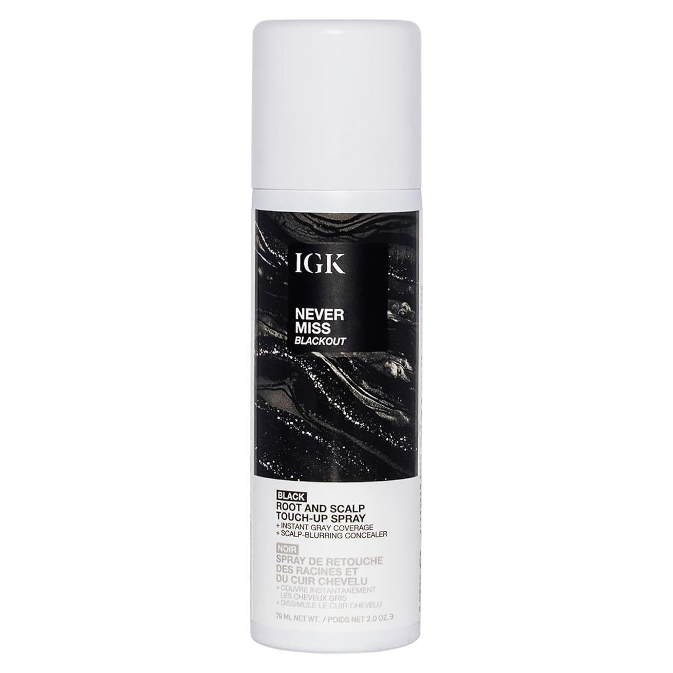 Spray Corrector de Raíces IGK Nunca Fallar - Negro 56.7 g