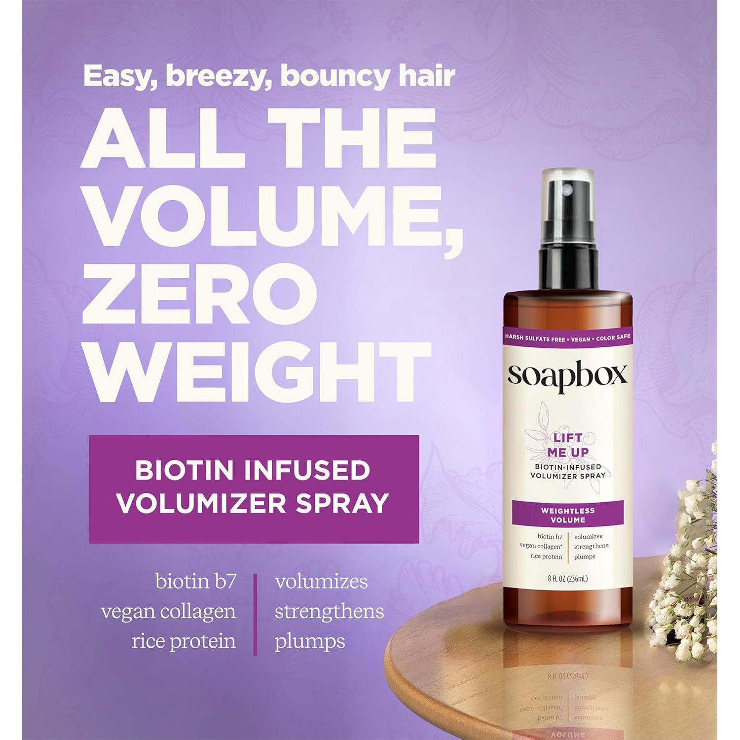 Spray Voluminizador para Cabello Soapbox Lift Me Up 226ml