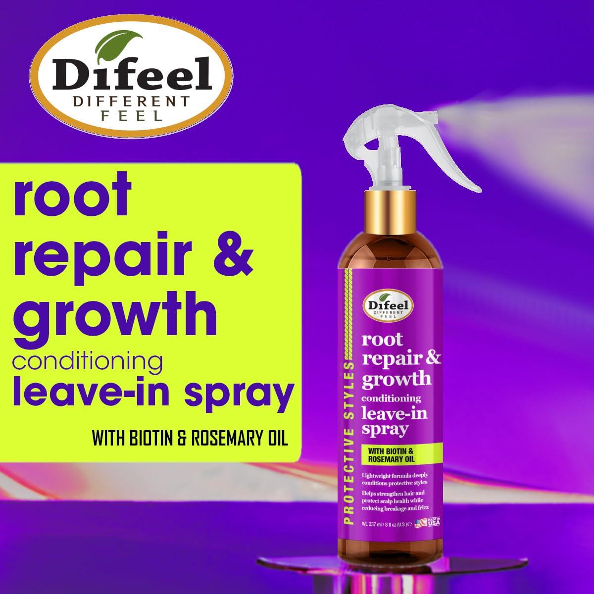 Spray Acondicionador Sin Enjuague Difeel Raíz 226 g - Crecimiento y Reparación