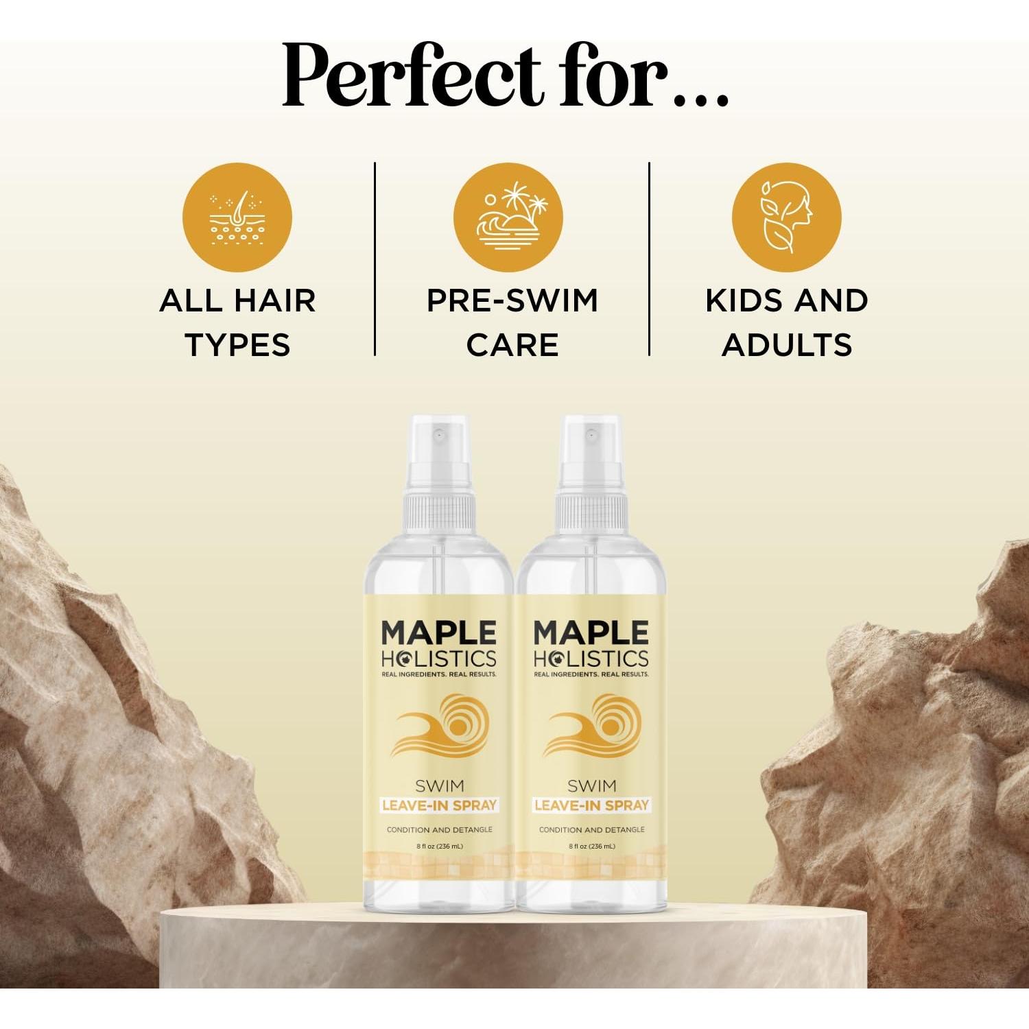 Acondicionador sin enjuague Maple Holistics 473 ml para nadar