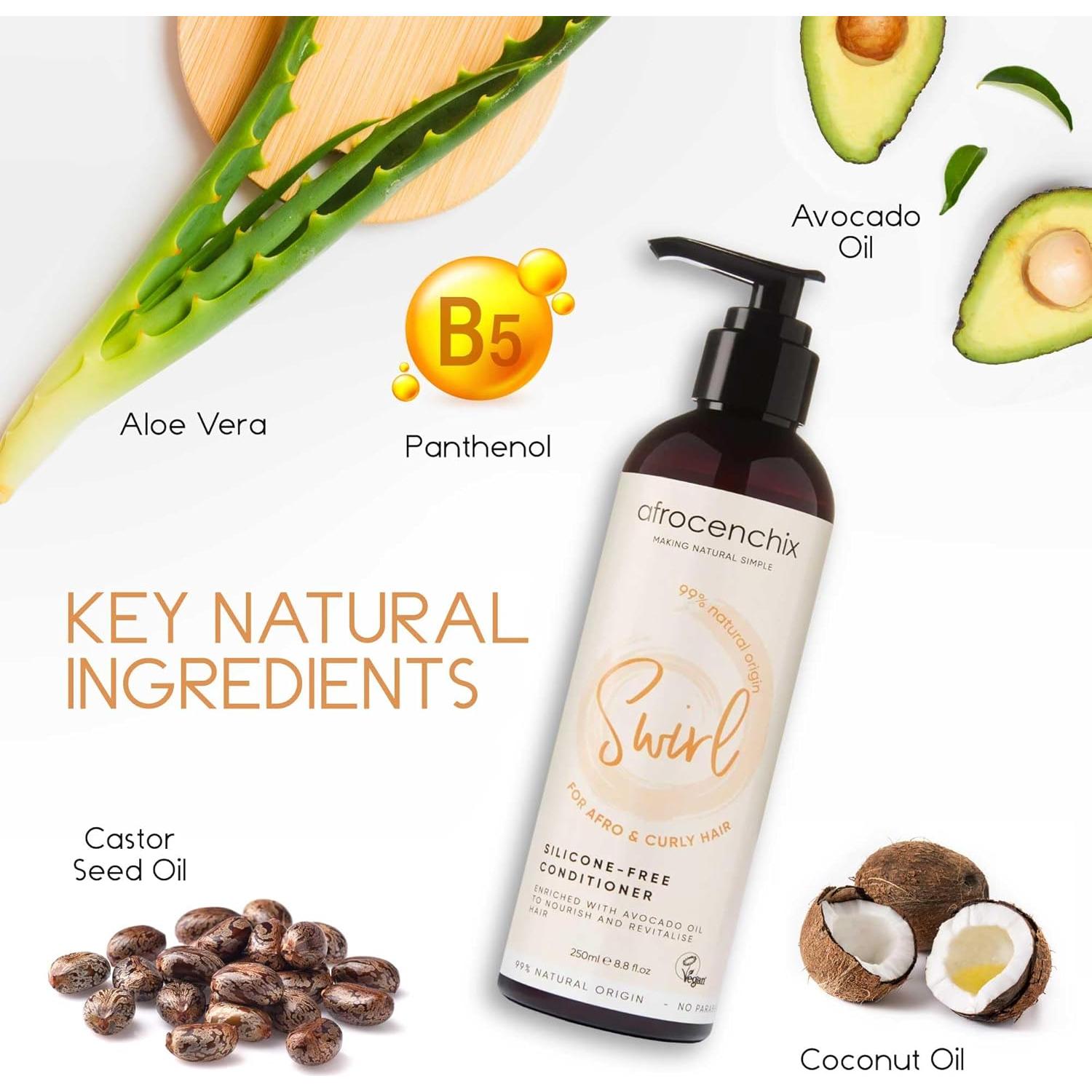Acondicionador Sin Silicona Swirl Karité 250ml - Hidratante y Fortalecedor
