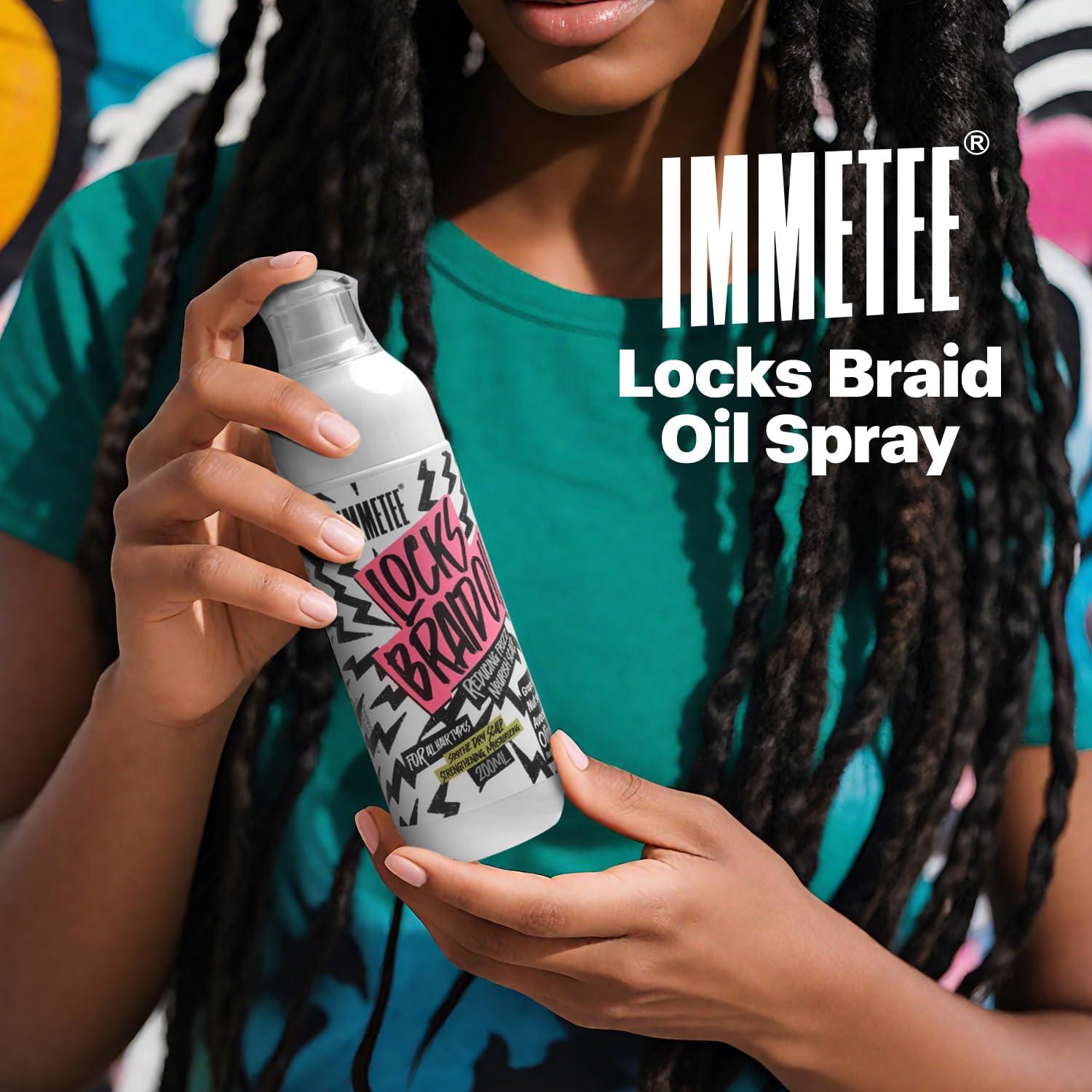 Aceite para Trenzas Immetee 200ml - Control de Frizz y Brillo