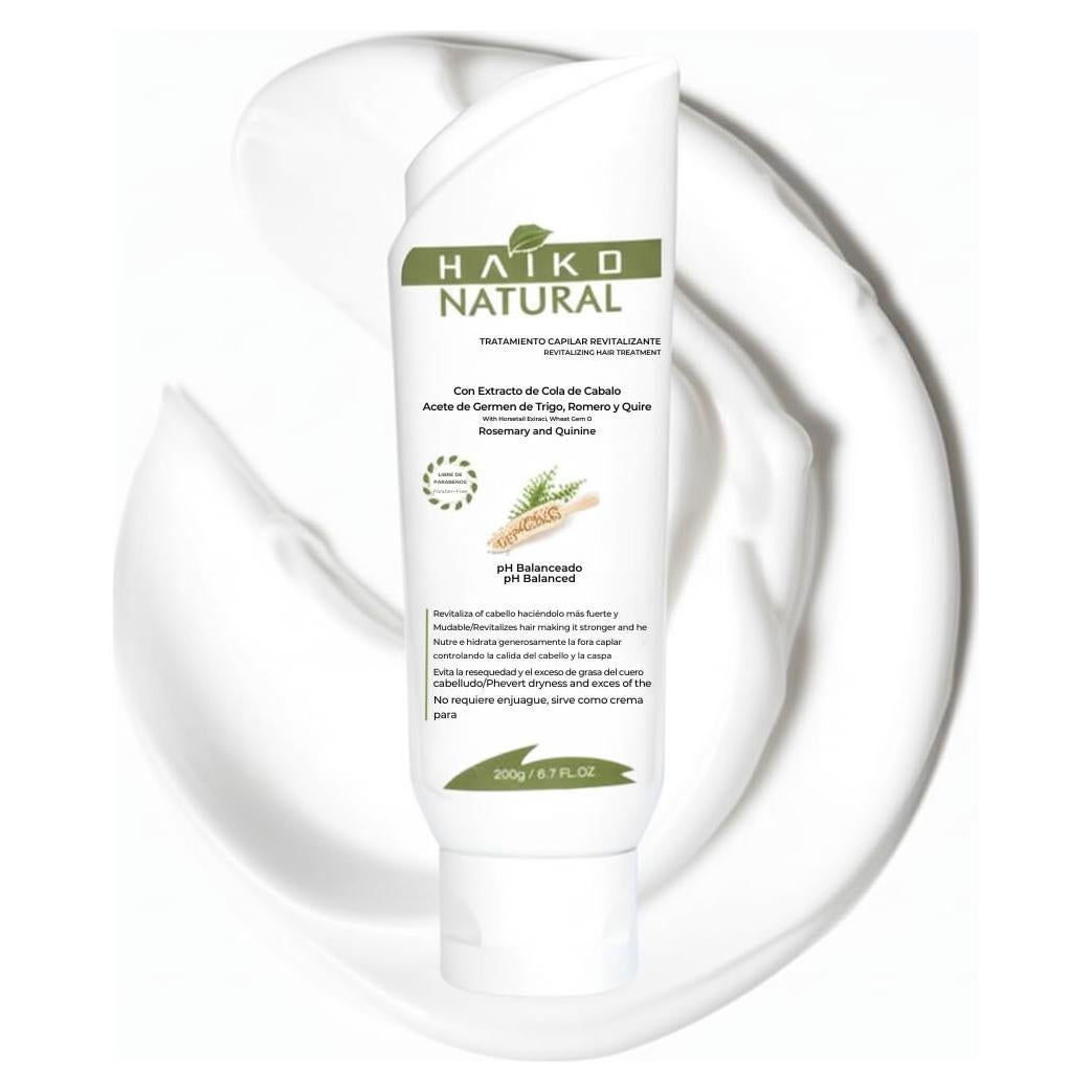 Tratamiento Capilar Revitalizante Haiko Natural 200g Sin Enjuague