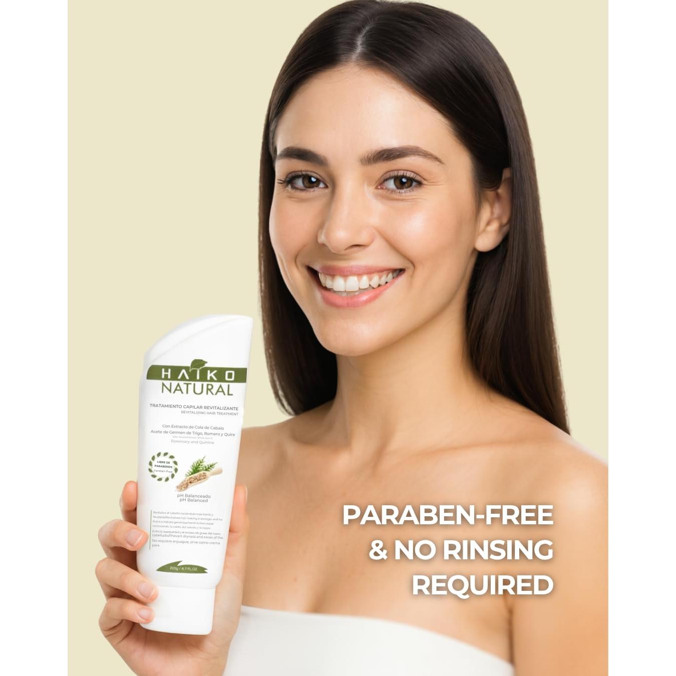 Tratamiento Capilar Revitalizante Haiko Natural 200g Sin Enjuague