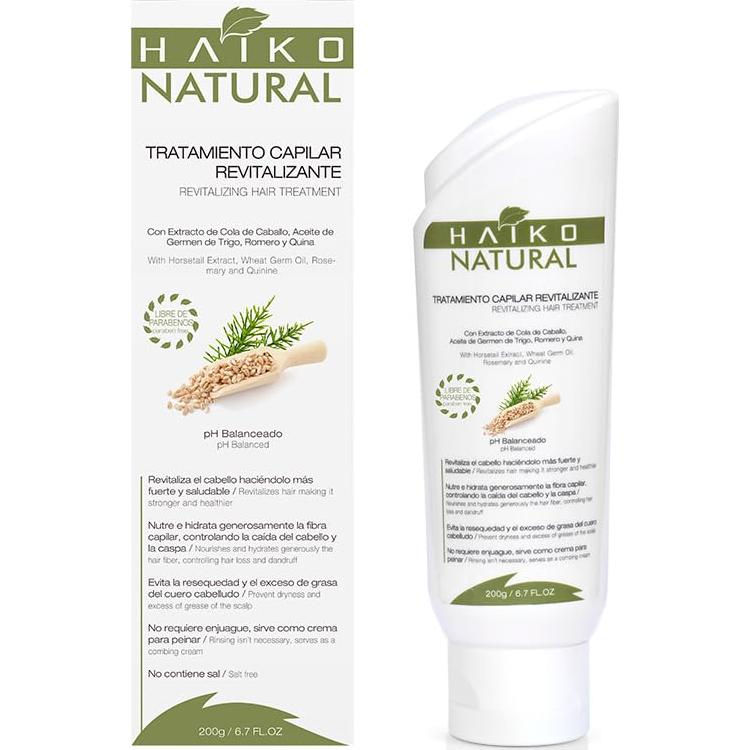 Tratamiento Capilar Revitalizante Haiko Natural 200g Sin Enjuague