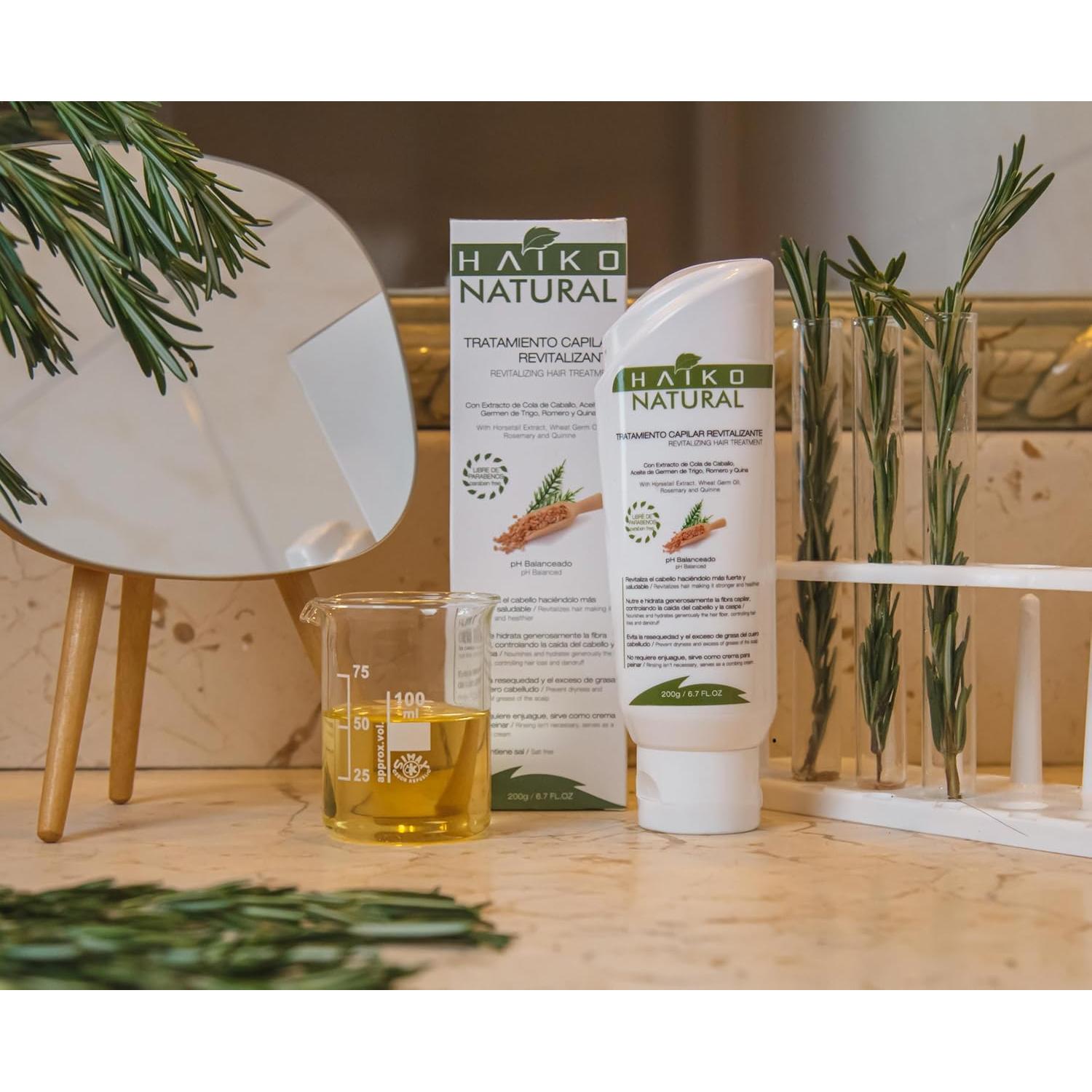 Tratamiento Capilar Revitalizante Haiko Natural 200g Sin Enjuague