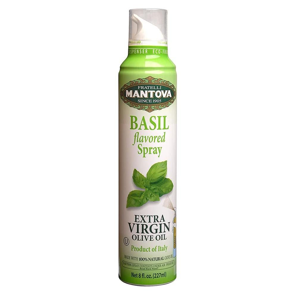 Spray de Aceite de Oliva Extra Virgen Mantova Albahaca 236 ml