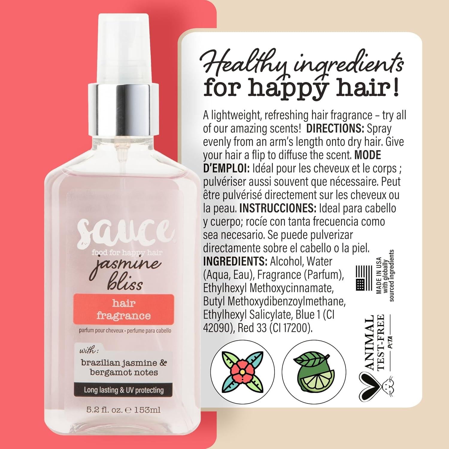 Fragancia para el Cabello Sauce Beauty Jasmine Bliss 147 g UV