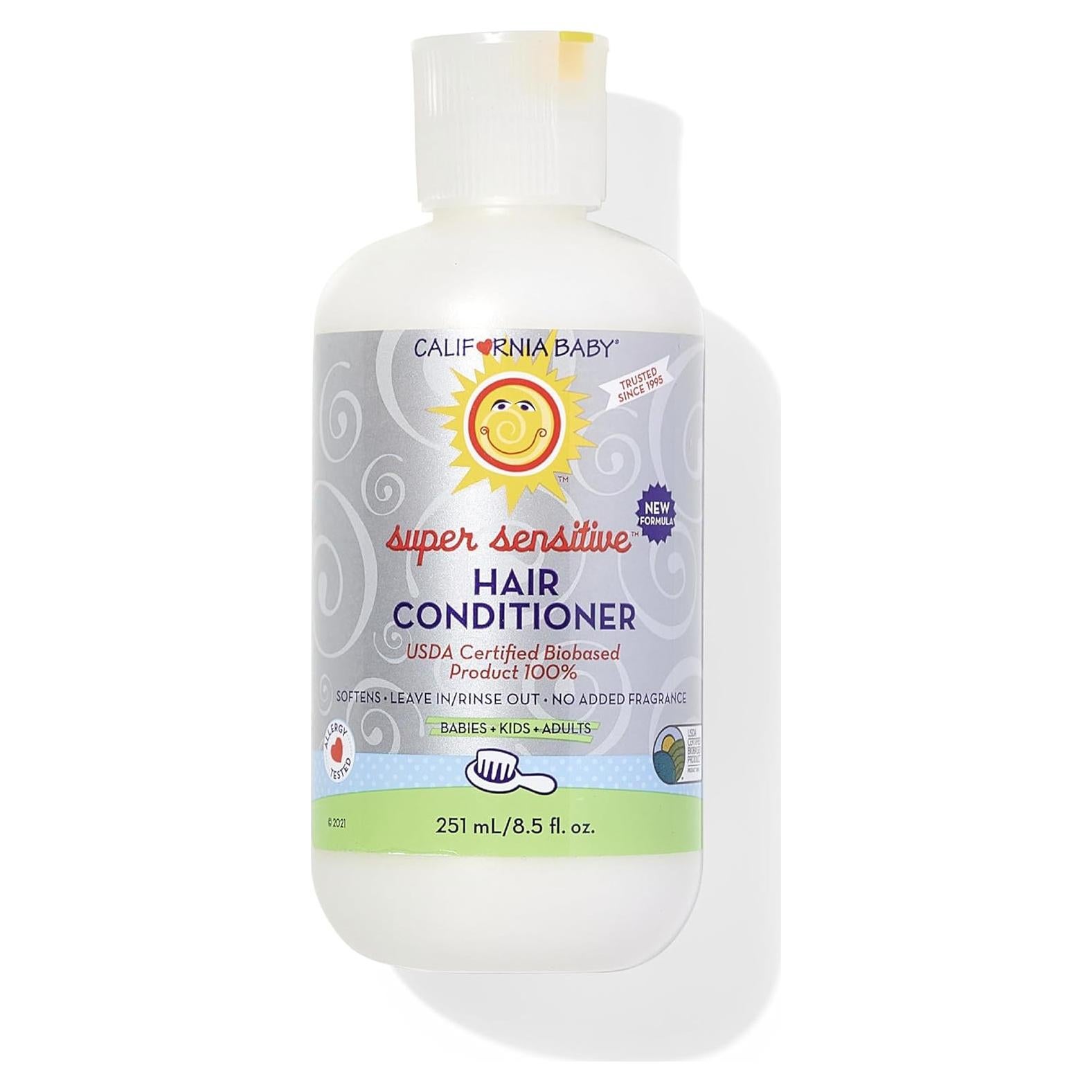 Acondicionador sin fragancia California Baby 251 mL 100% vegetal