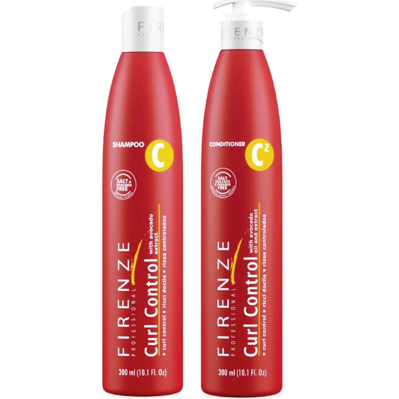 Champú y Acondicionador Control de Rizos Firenze Professional 4 Pzas