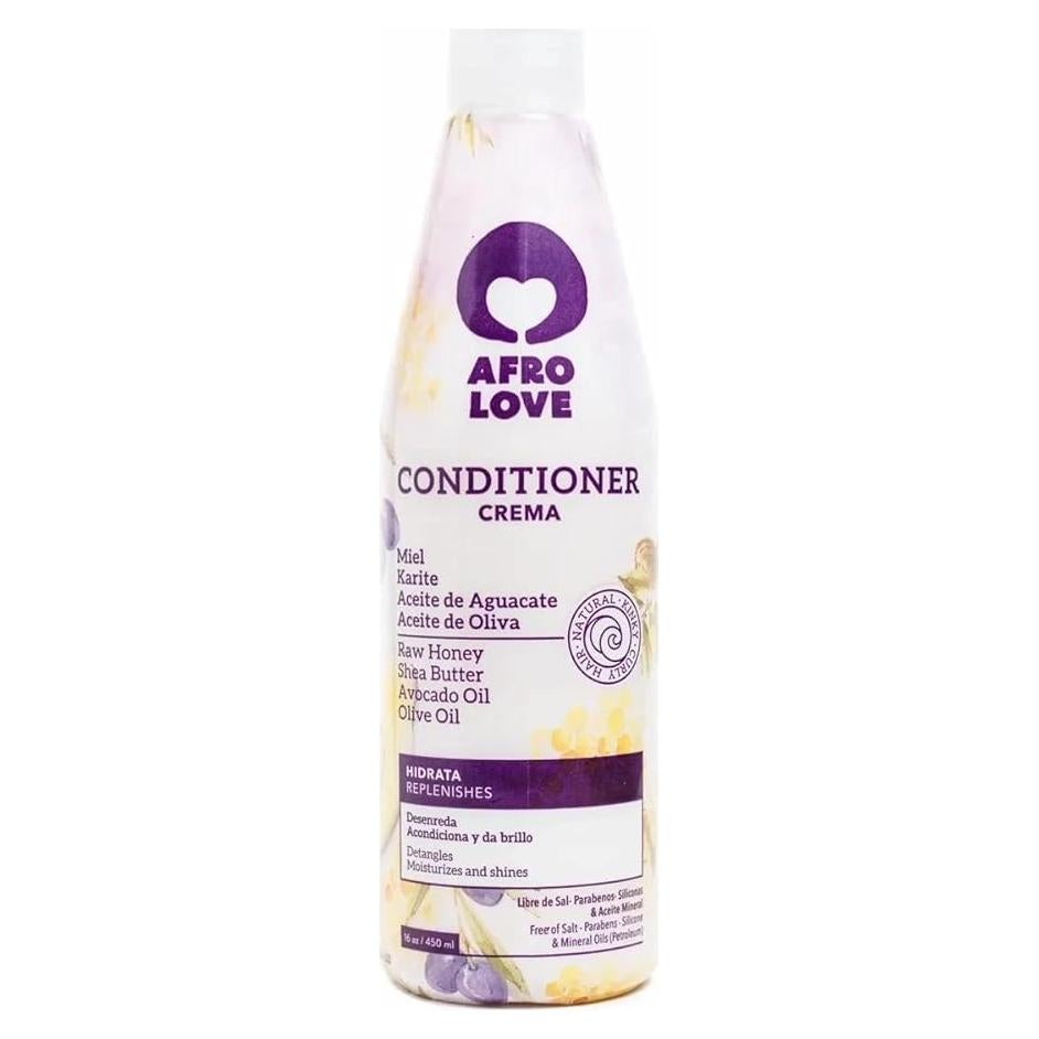 Acondicionador Afro Love 453.6 g para Cabello Rizado Hidratante