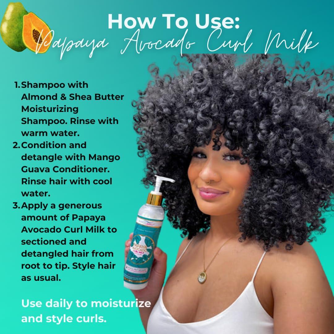 Leche de Rizo Kurlee Belle Papaya y Aguacate 280g