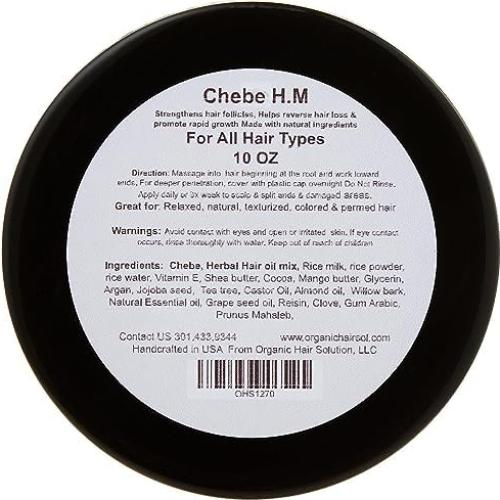 Conjunto Crecimiento Capilar Orgánico Chebe - Champú 933ml, Acondicionador 933ml, Crema 283ml, Aceite 113ml