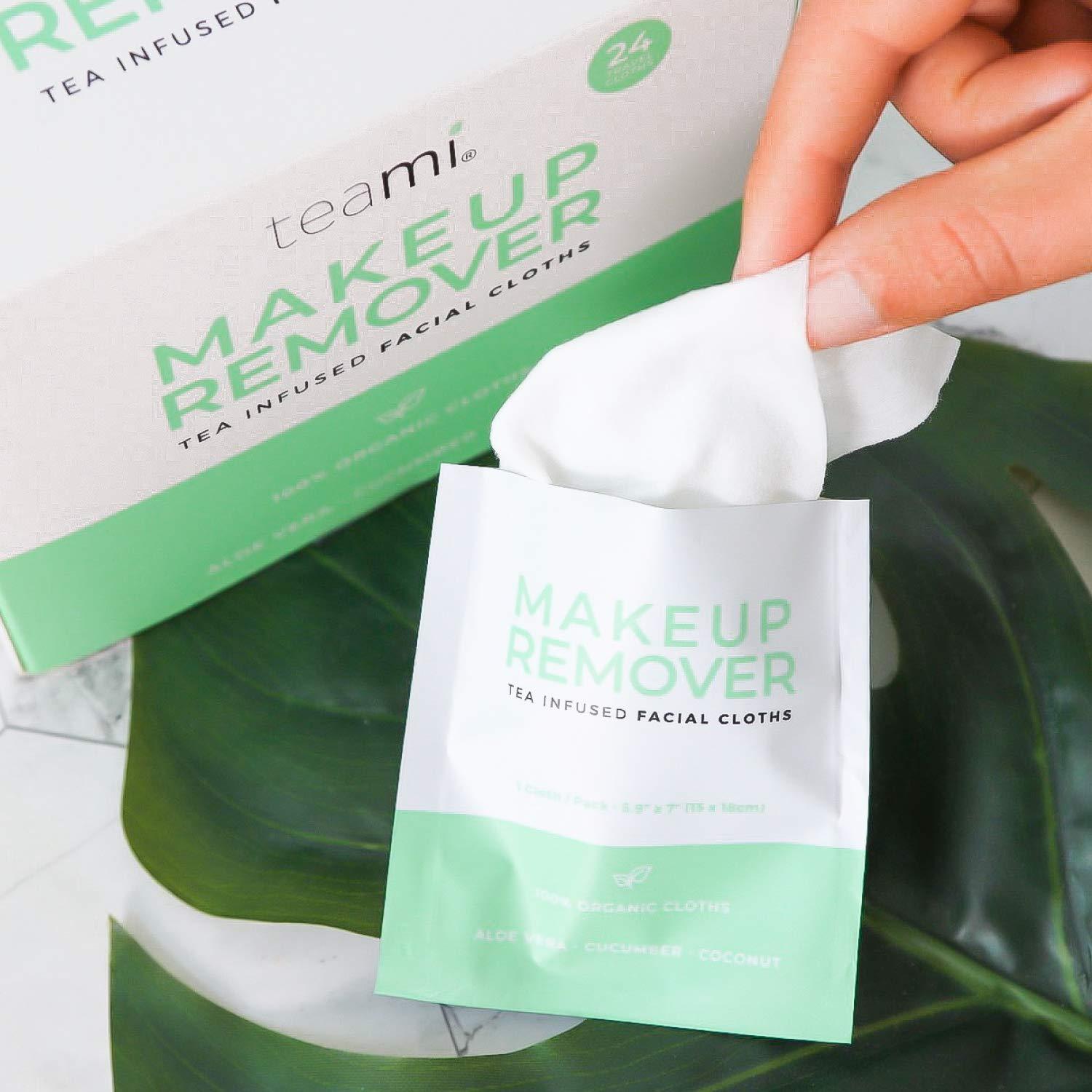 Toallitas Desmaquillantes Orgánicas Teami - 24 Unidades Viaje