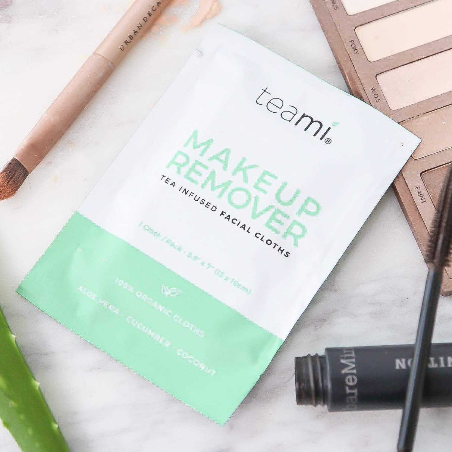 Toallitas Desmaquillantes Orgánicas Teami - 24 Unidades Viaje