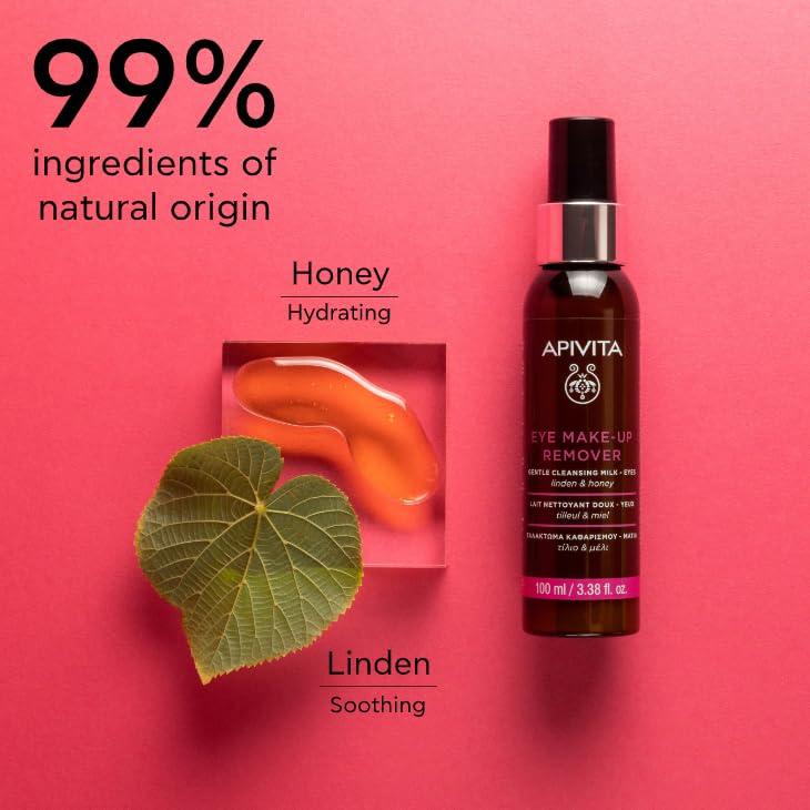 Desmaquillante de Ojos Apivita 100 mL | Leche Limpiadora Hidratante
