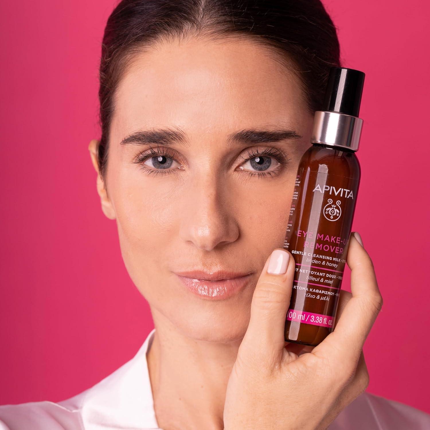 Desmaquillante de Ojos Apivita 100 mL | Leche Limpiadora Hidratante