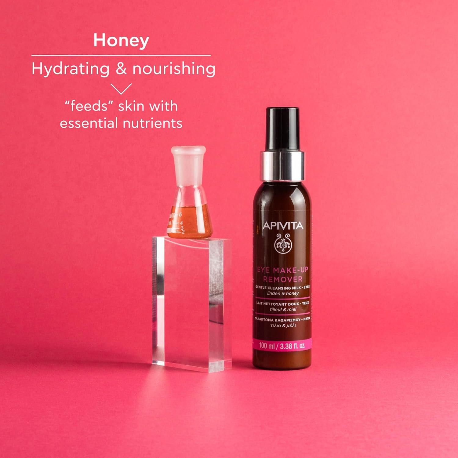 Desmaquillante de Ojos Apivita 100 mL | Leche Limpiadora Hidratante