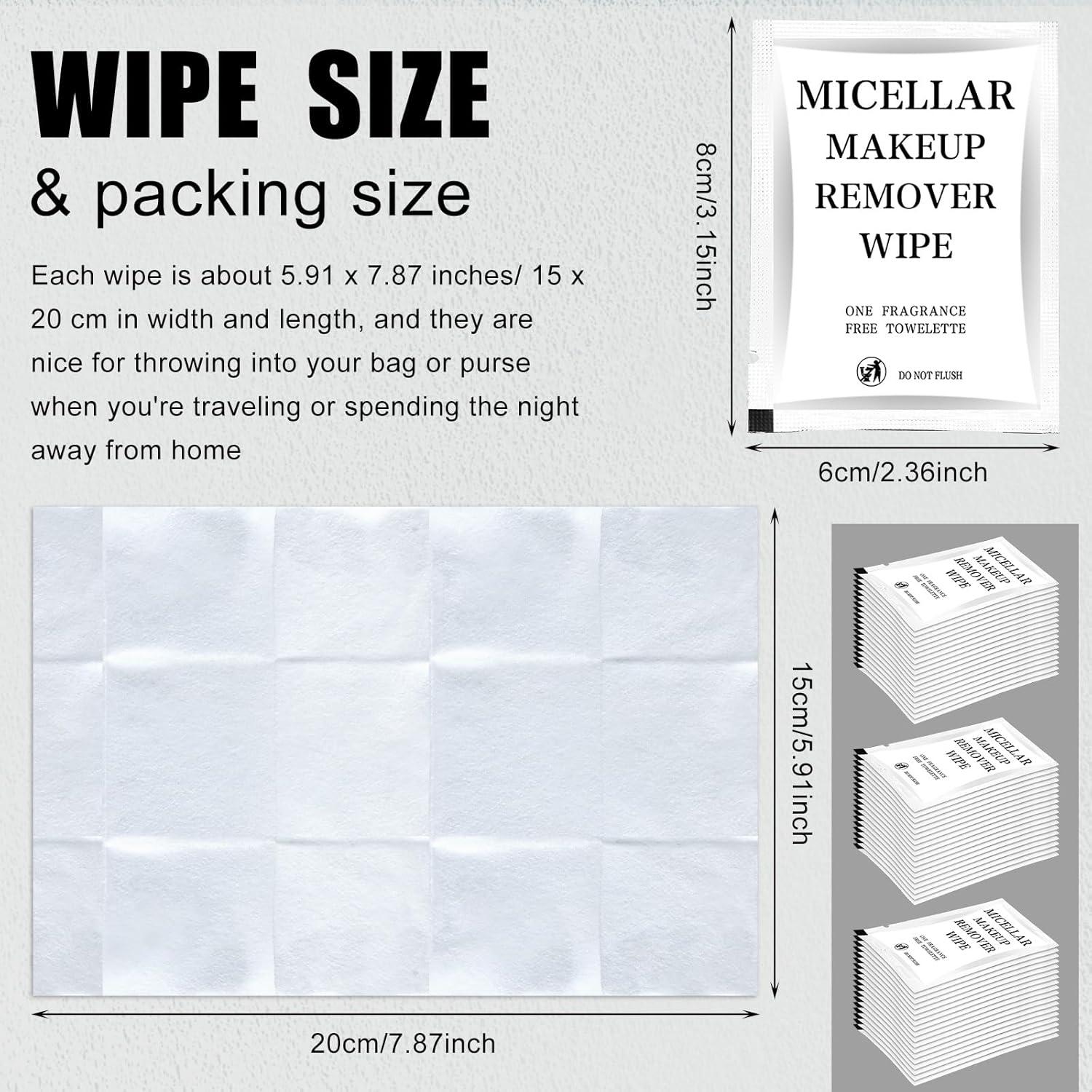 Toallitas Desmaquillantes Ctosree 150 Pcs Individuales 15x20 cm