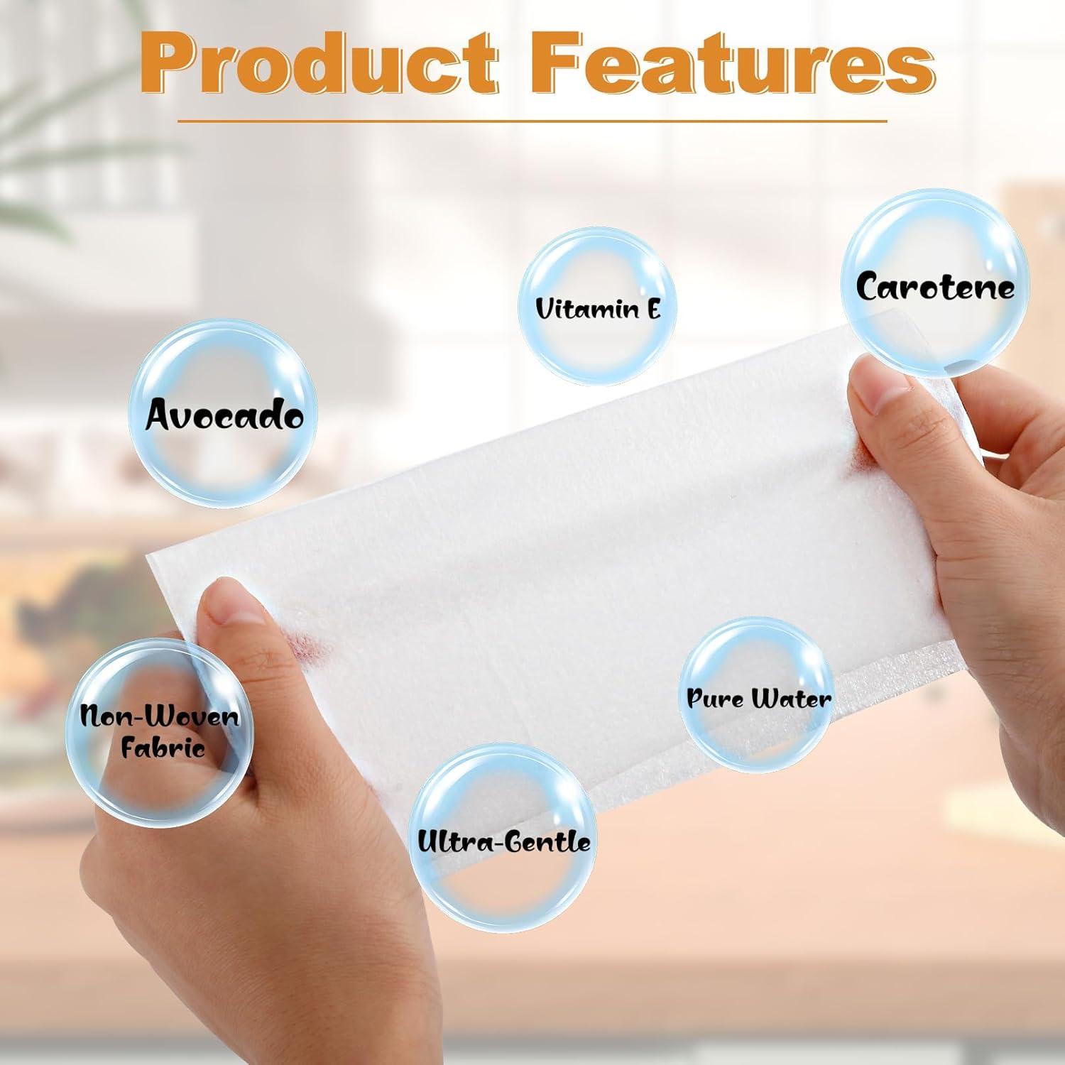 Toallitas Desmaquillantes Bgtecho 200 Unidades Sin Alcohol