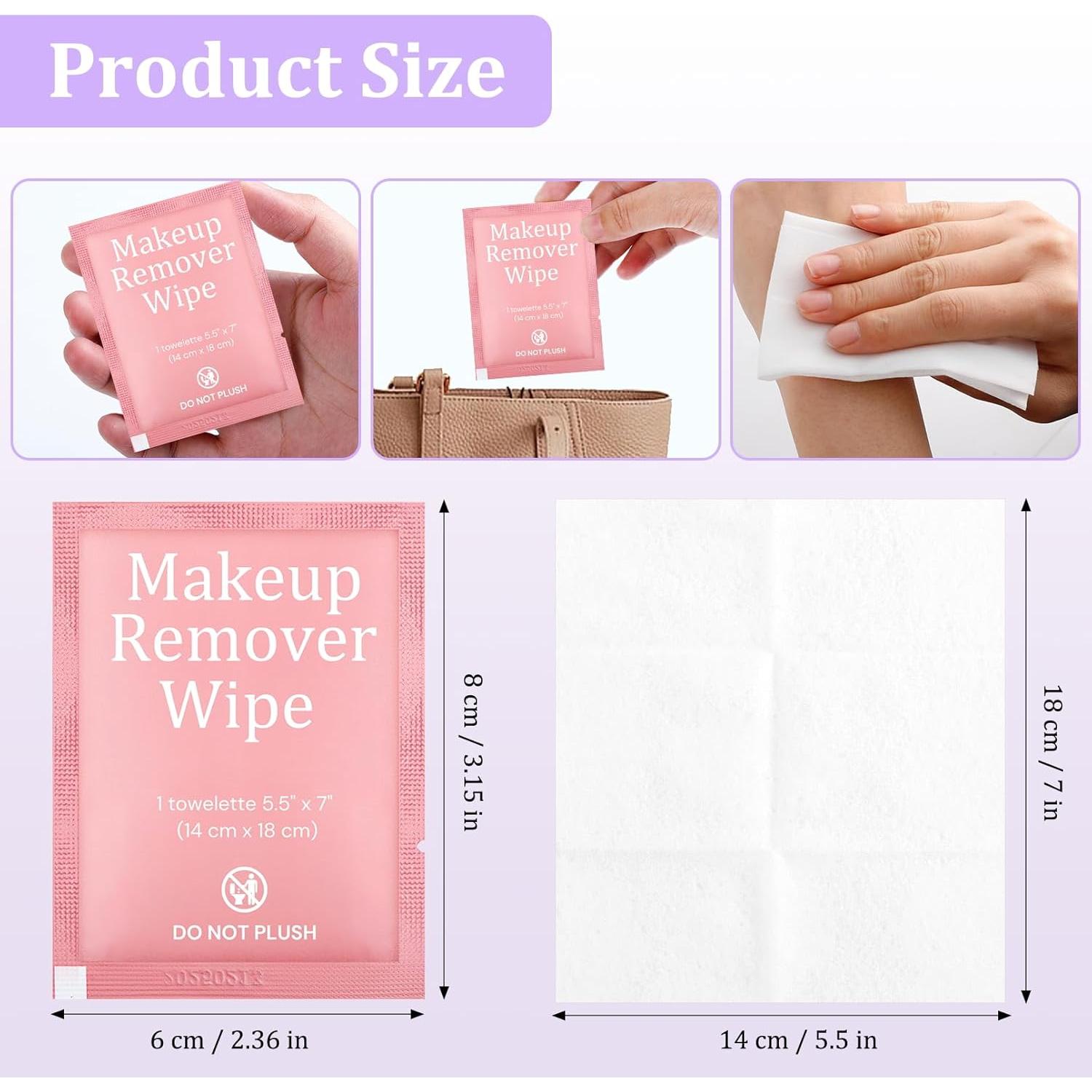 200 Toallitas Desmaquillantes Individuales Enjamyo Rosa