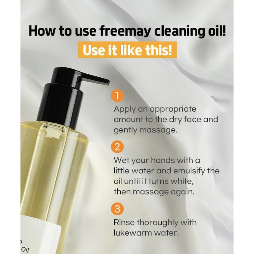 Aceite Limpiador Profundo Freemay 330ml - Maquillaje Resistente