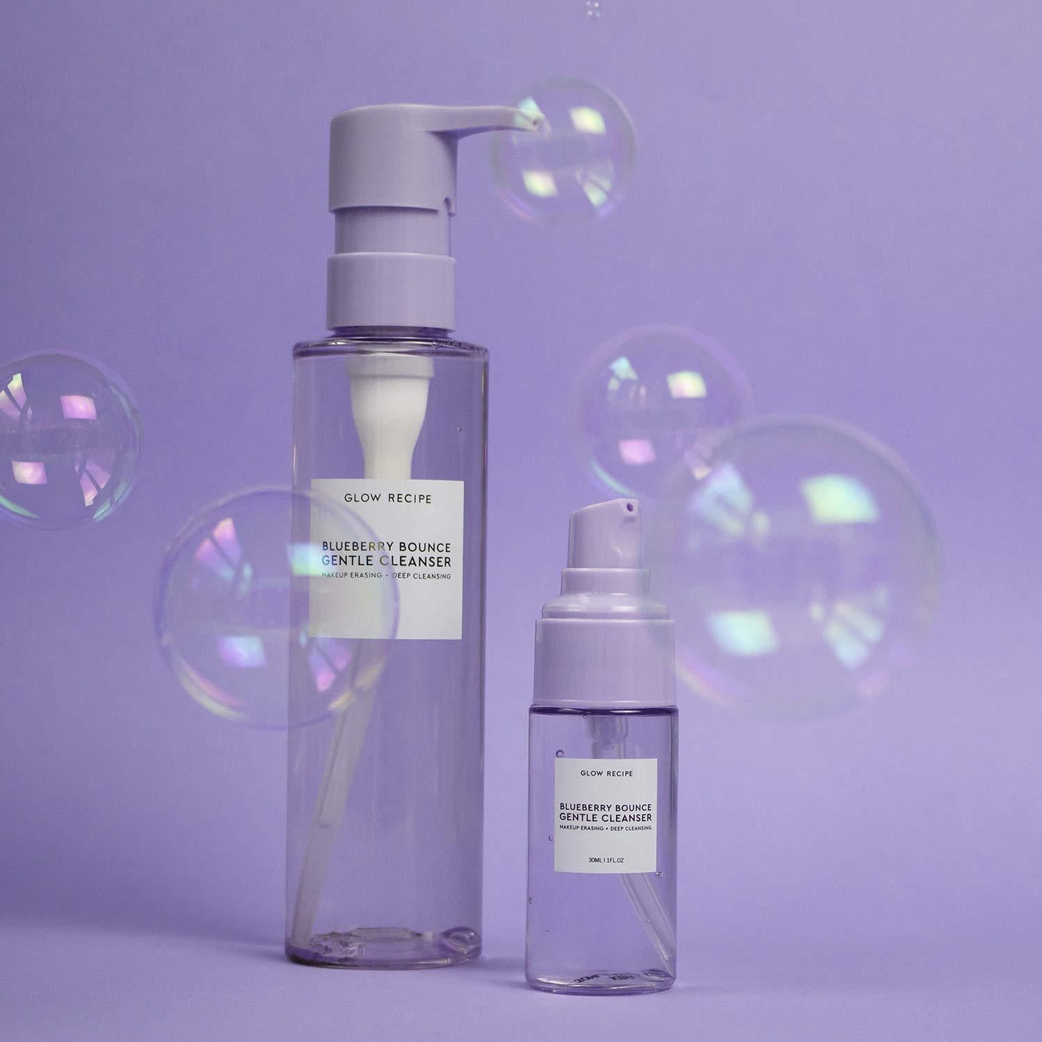 Duo de Limpieza Nutritiva Glow Recipe - Limpiador Arándano 160ml + Ceramida Aguacate 150ml