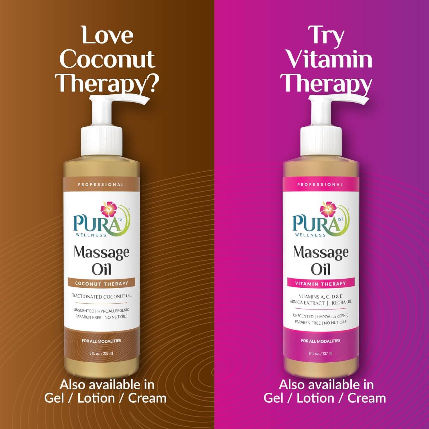 Aceite de Masaje Pura 1st de Coco 240ml Sin Fragancia