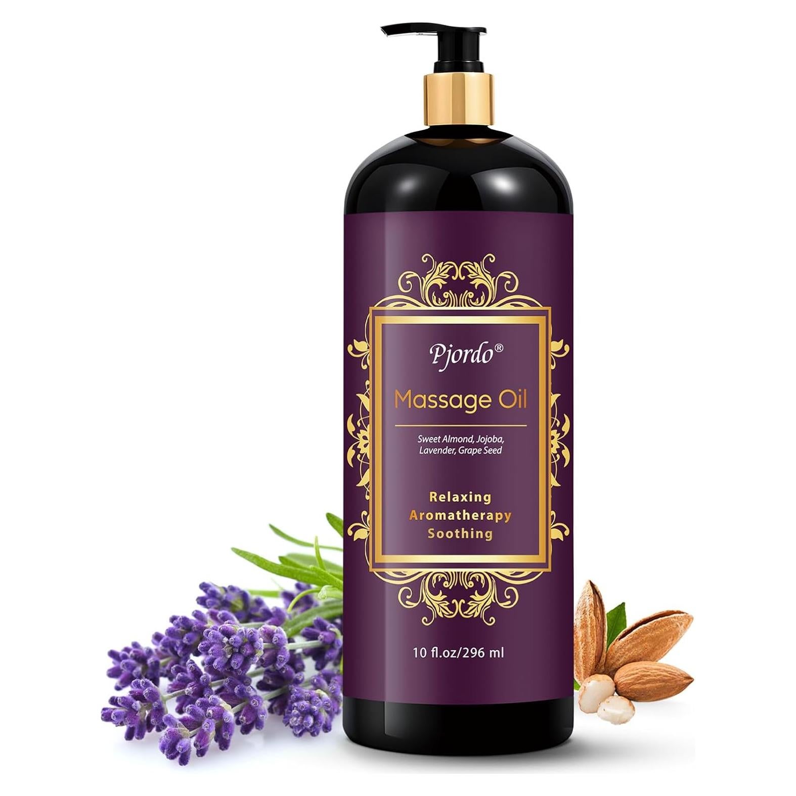 Aceite de Masaje de Lavanda Pjordo 295 ml Relajante