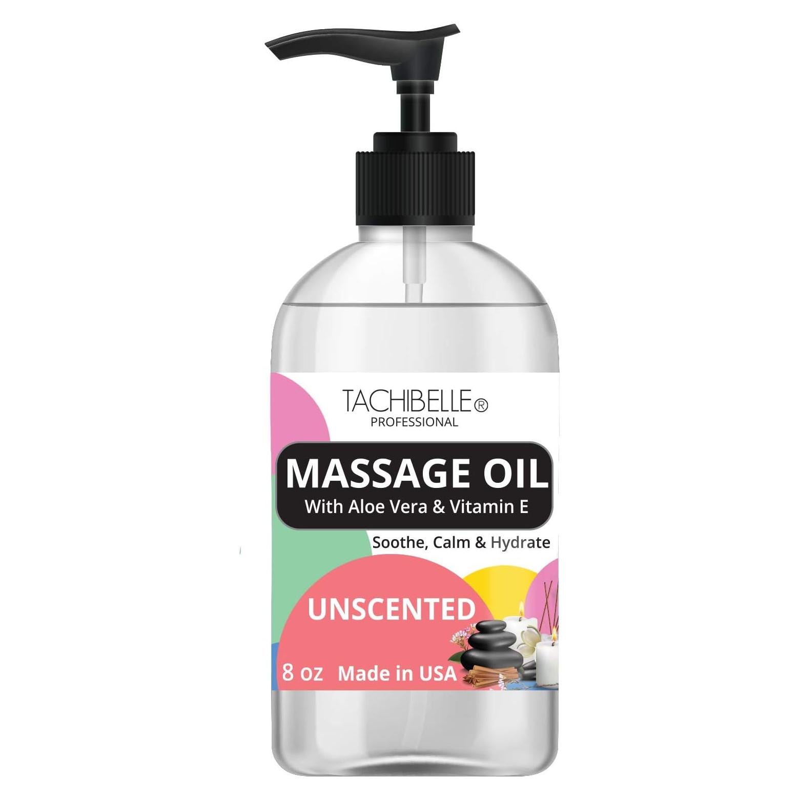 Aceite de Masaje Profesional Tachibelle 236.6 ml Sin Fragancia