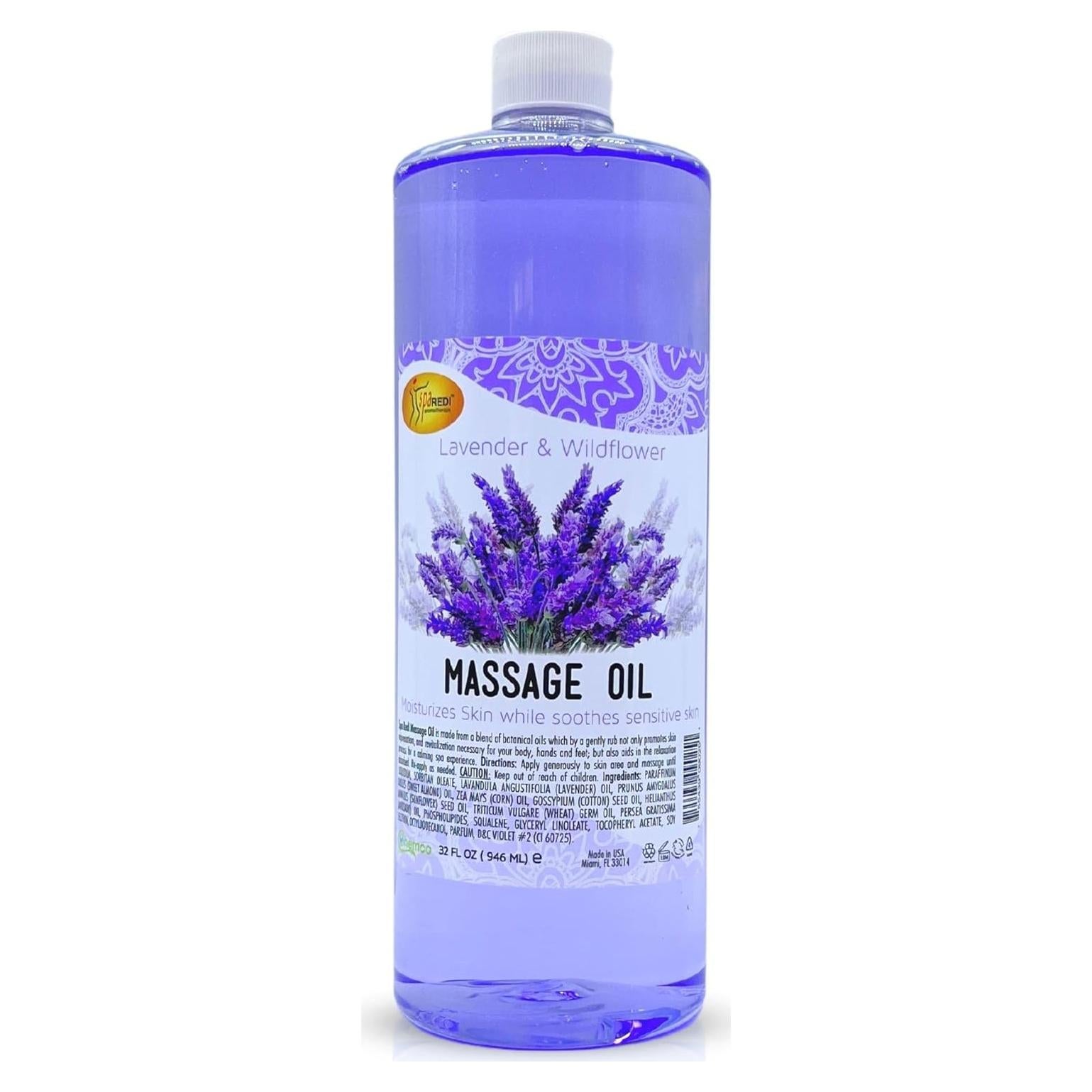 Aceite de Masaje SPA REDI Lavanda 907 g - Relajante y Nutritivo