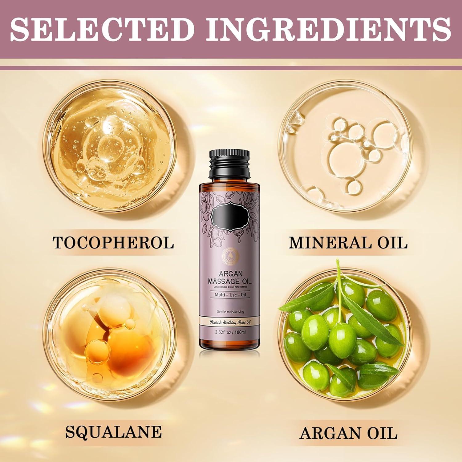 Aceite de Masaje Corporal LingHaoLH 117g Hidratante y Calmante