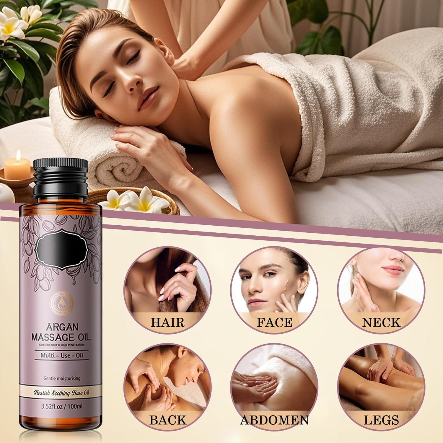 Aceite de Masaje Corporal LingHaoLH 117g Hidratante y Calmante