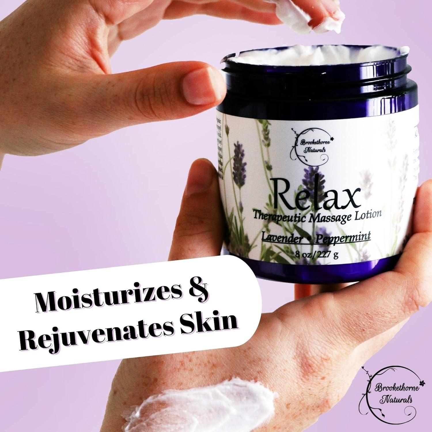 Crema de Masaje Terapéutico Relax Brookethorne 273g - Lavanda