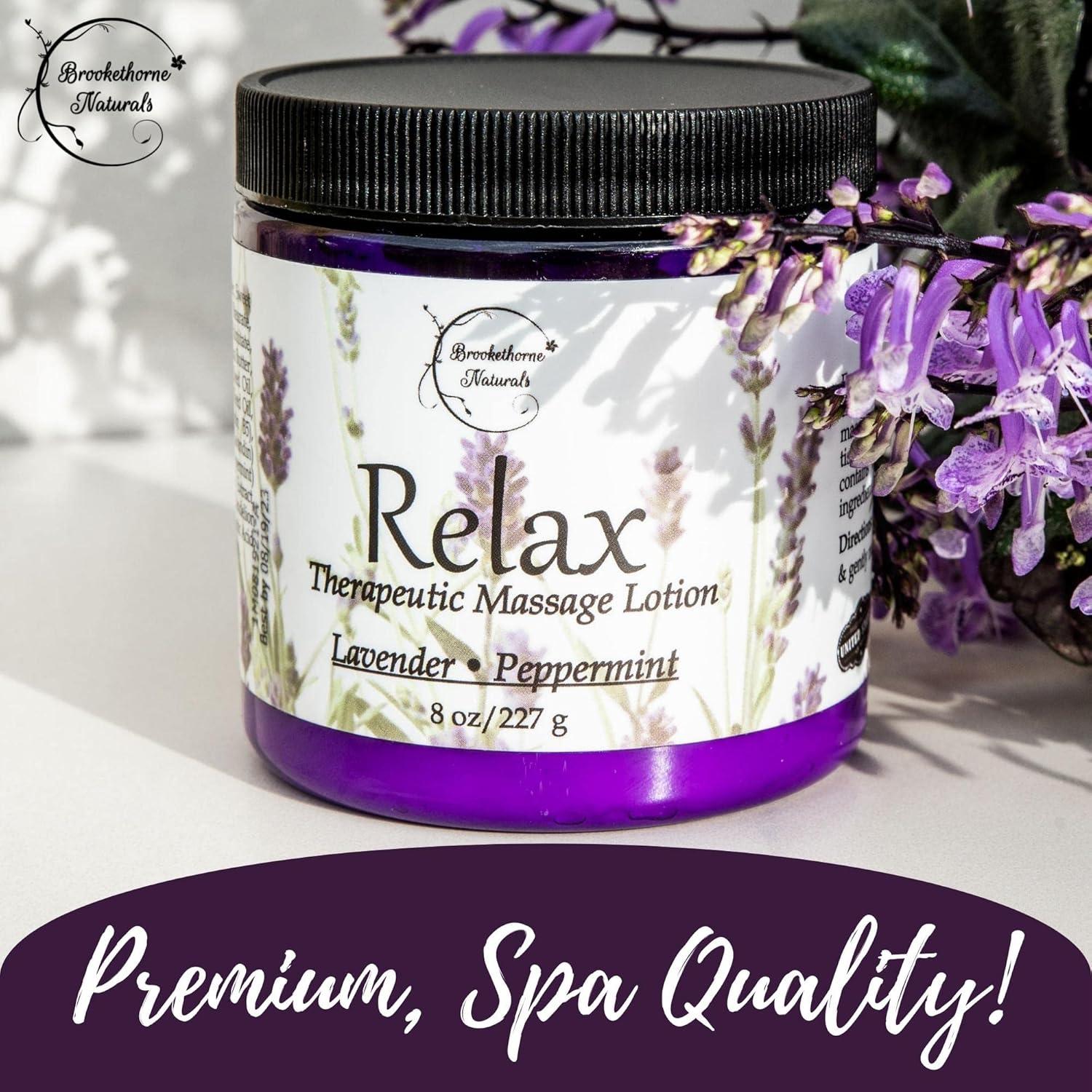 Crema de Masaje Terapéutico Relax Brookethorne 273g - Lavanda