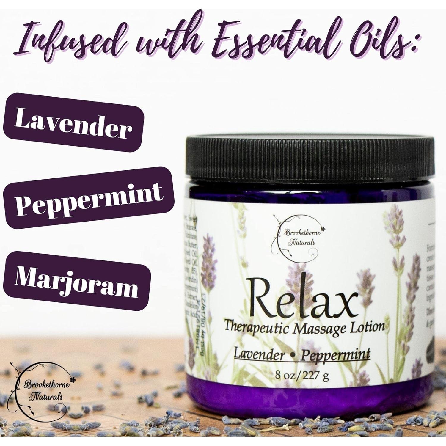 Crema de Masaje Terapéutico Relax Brookethorne 273g - Lavanda