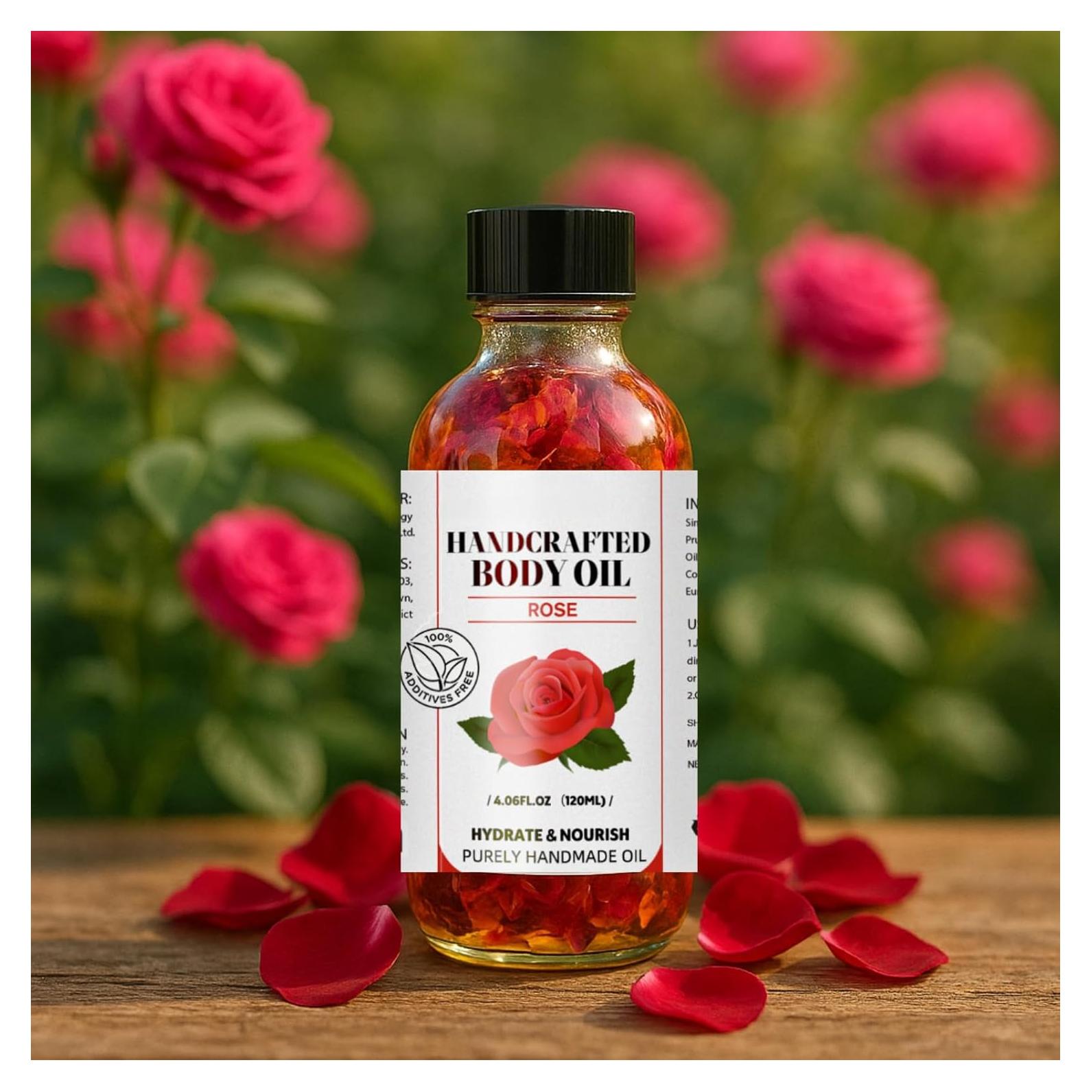 Aceite Corporal de Rosa Tangzuyong 120ml Hidratante Vegano