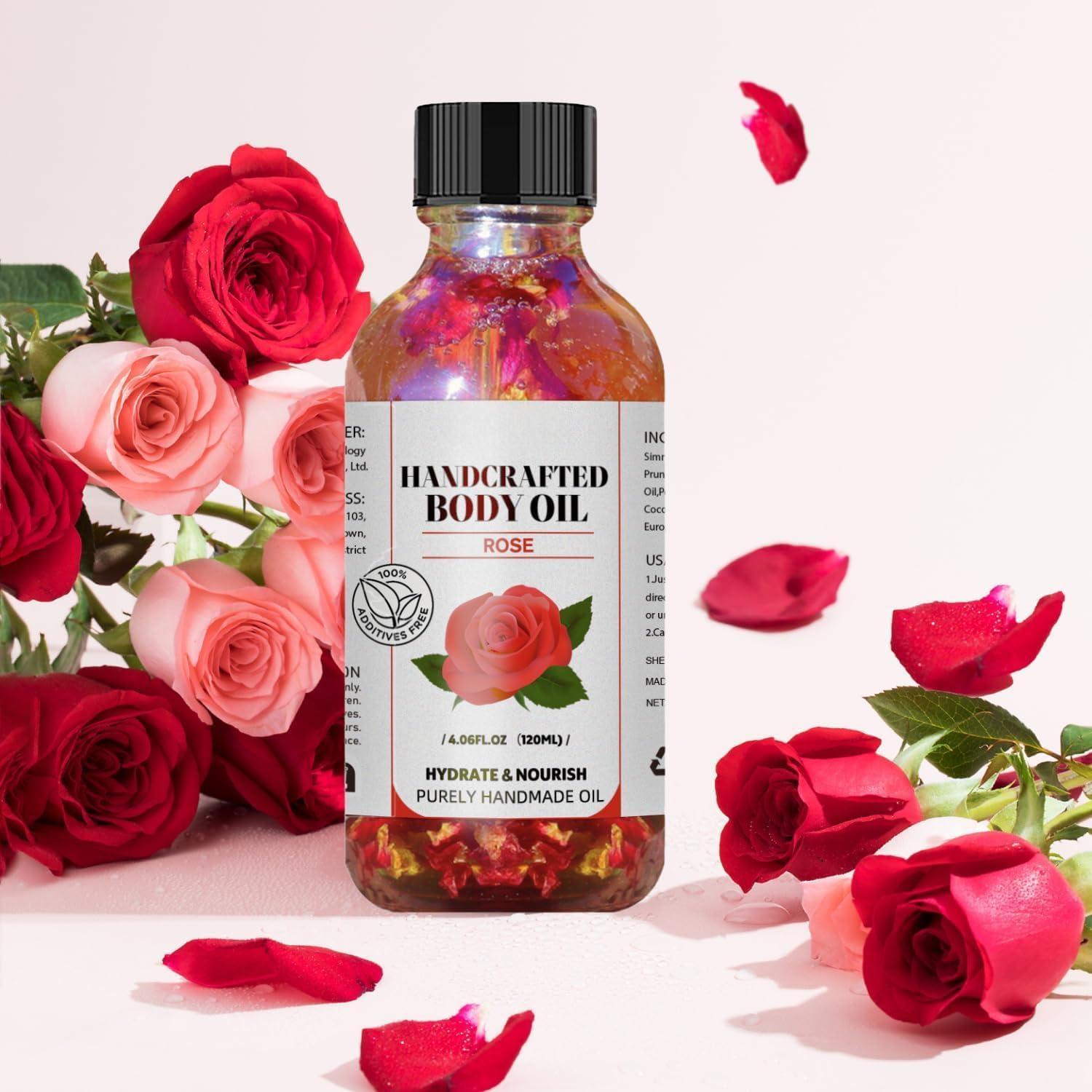 Aceite Corporal de Rosa Tangzuyong 120ml Hidratante Vegano