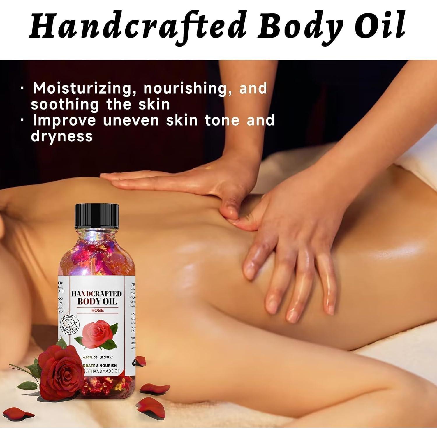 Aceite Corporal de Rosa Tangzuyong 120ml Hidratante Vegano